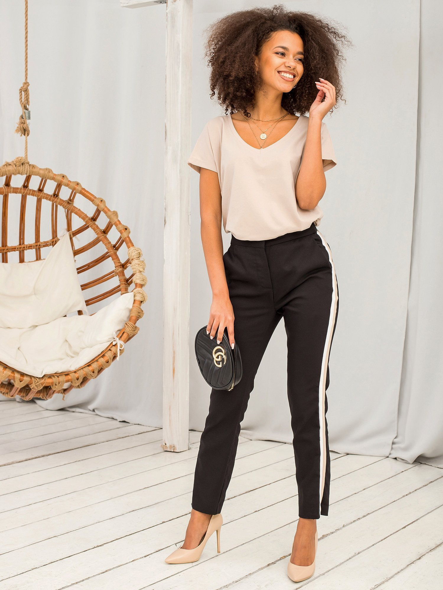 T-shirt Beżowy - obrazek 13