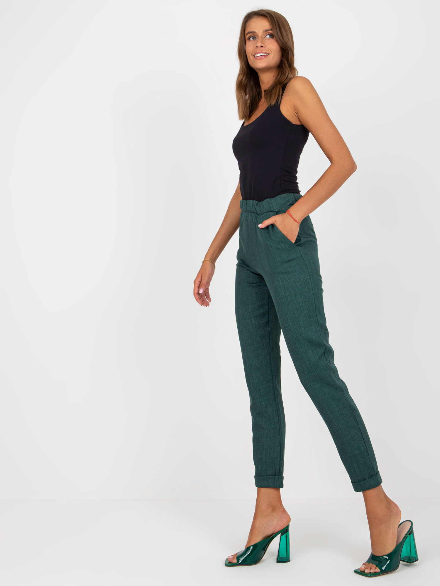 Spodnie Ciemny zielony - obrazek 2