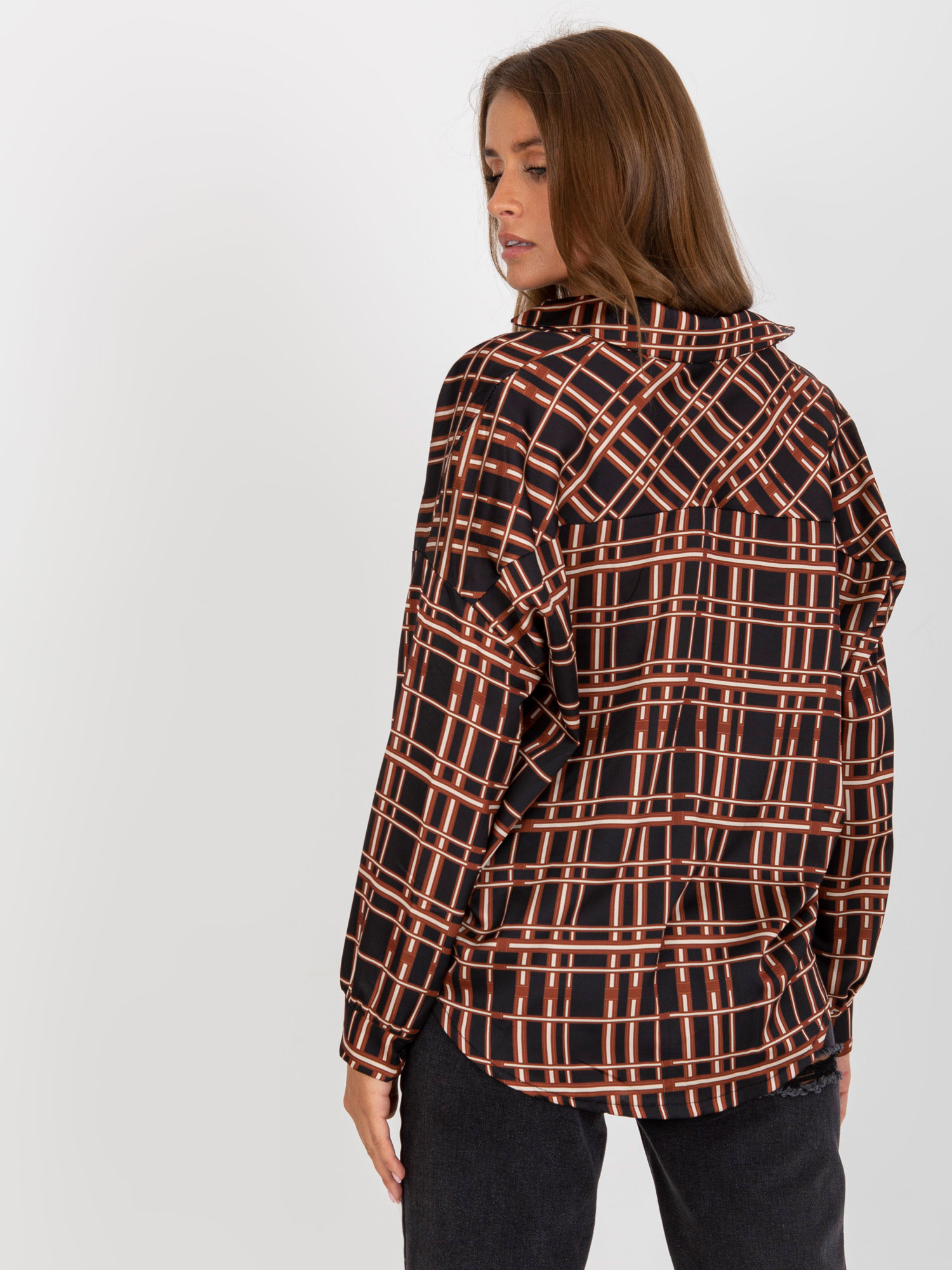 Koszula Czarno-beżowy - obrazek 2