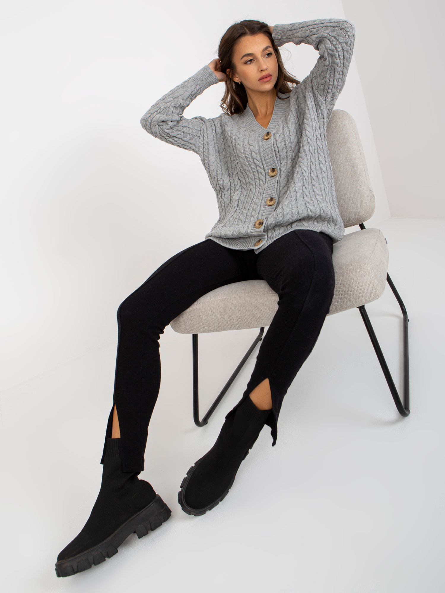 Sweter Szary - obrazek 2