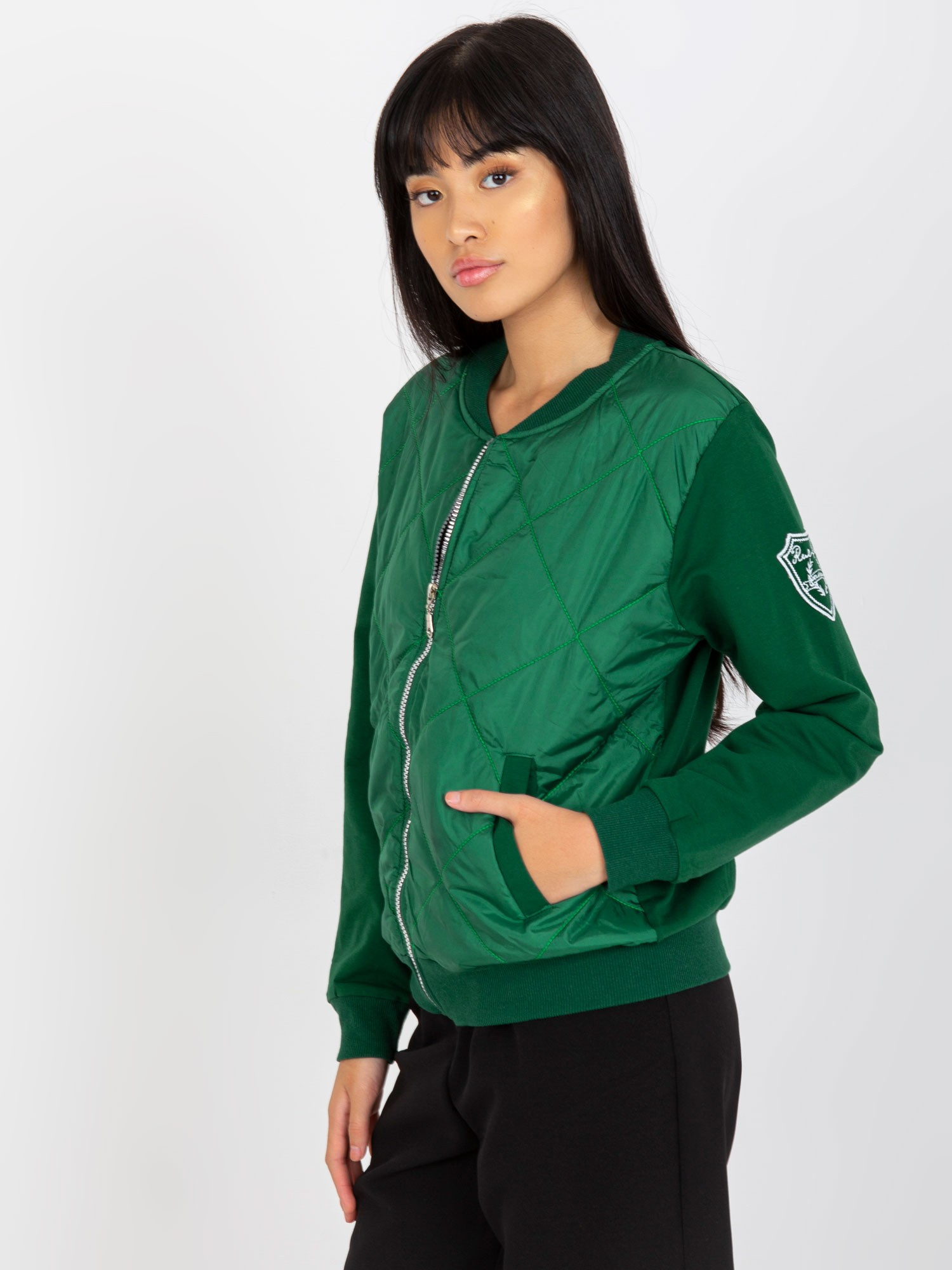 Bluza Ciemny zielony - obrazek 2