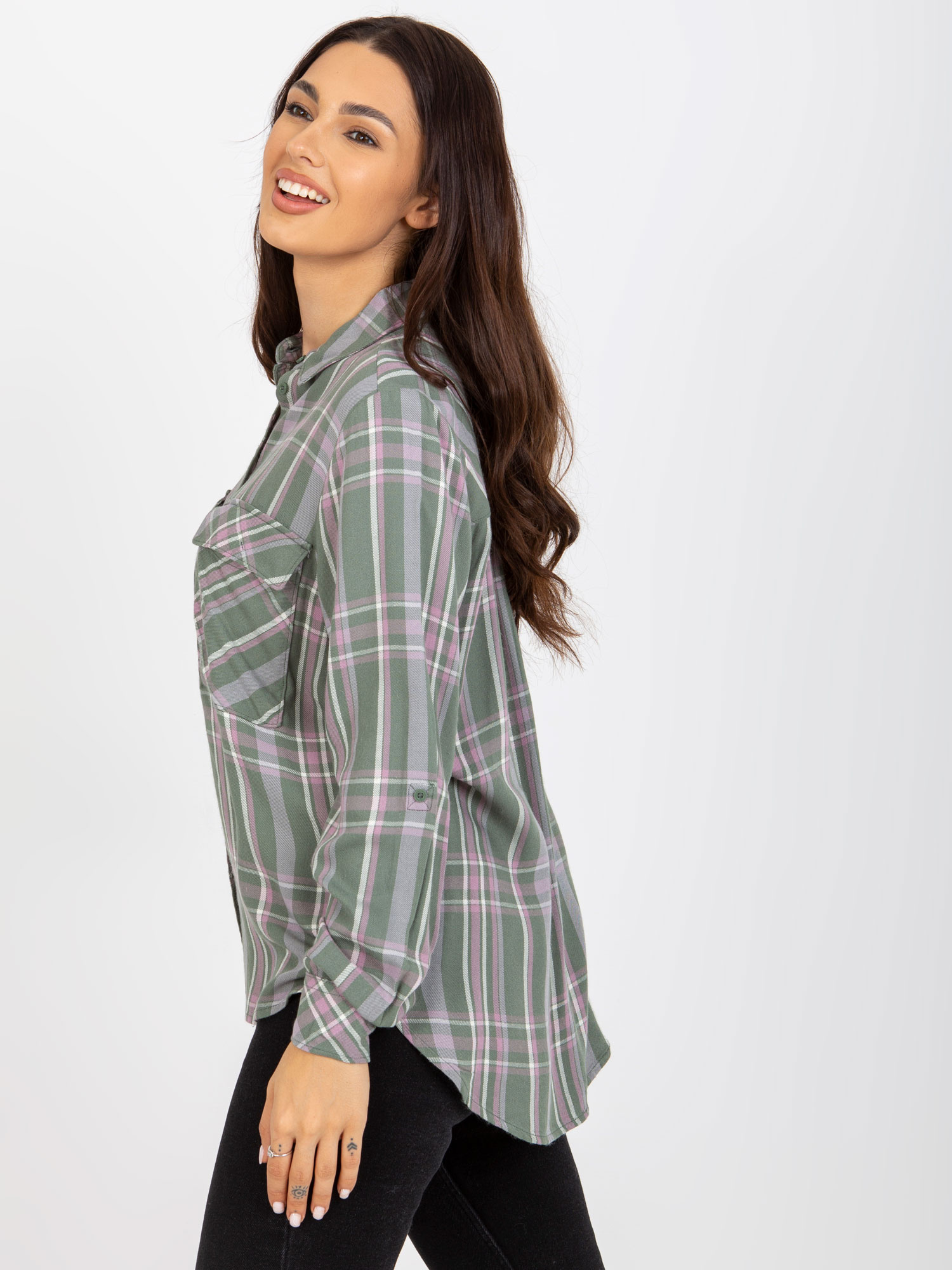 Bluzka Khaki - obrazek 2