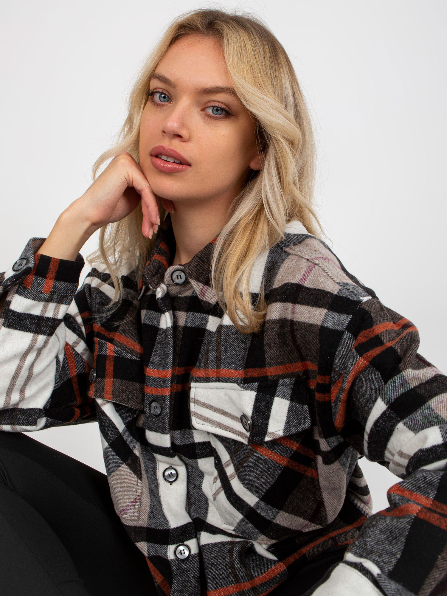 Koszula Czarno-beżowy - obrazek 2