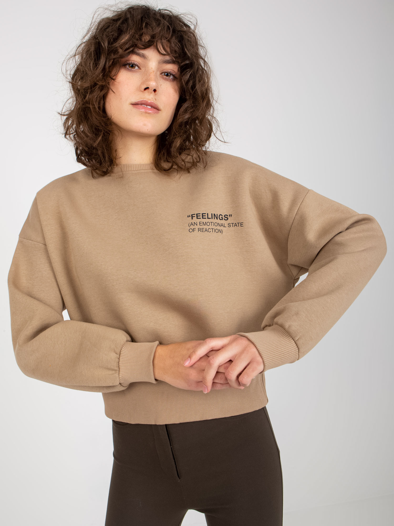 Bluza Ciemny bezowy - obrazek 2