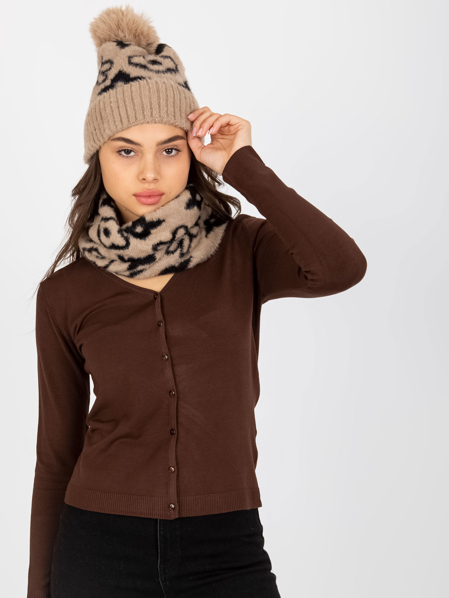 Czapka Beżowy - obrazek 2