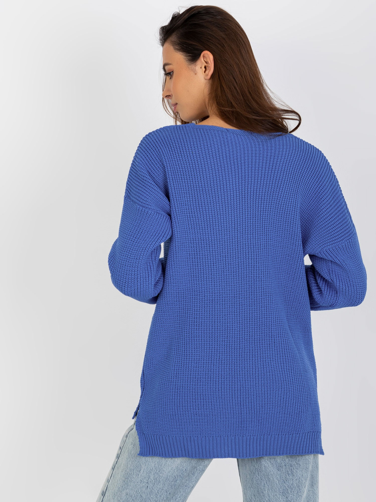 Sweter Ciemny niebieski - obrazek 2