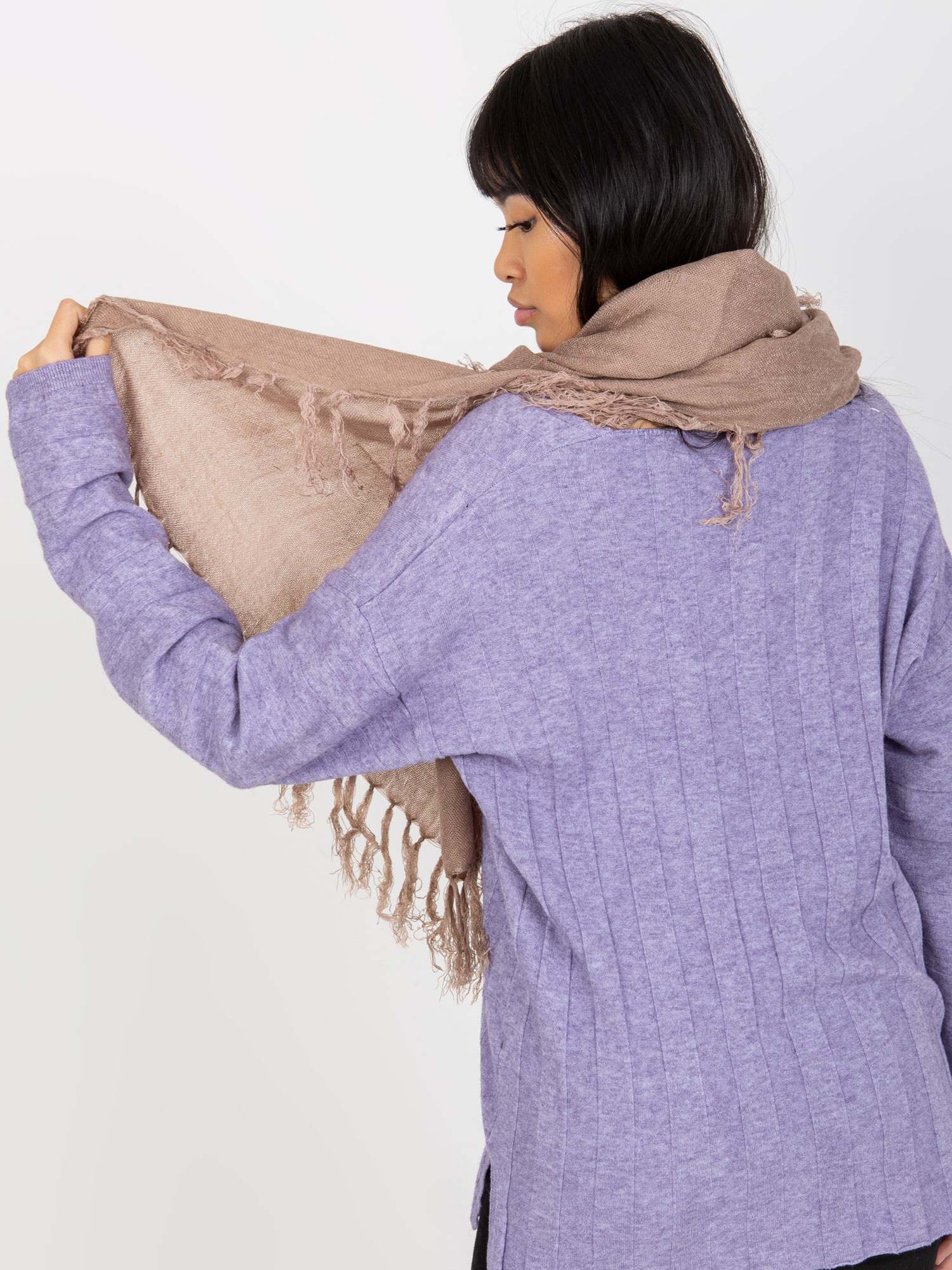 Szalik Ciemny bezowy - obrazek 2