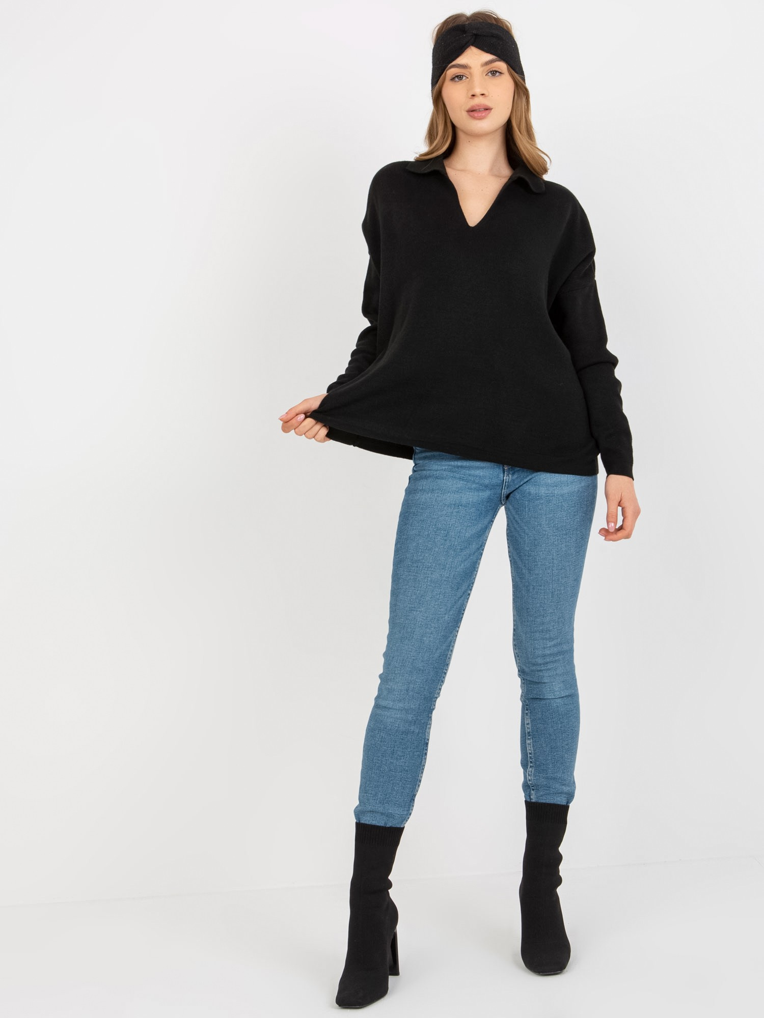 Sweter Czarny - obrazek 2