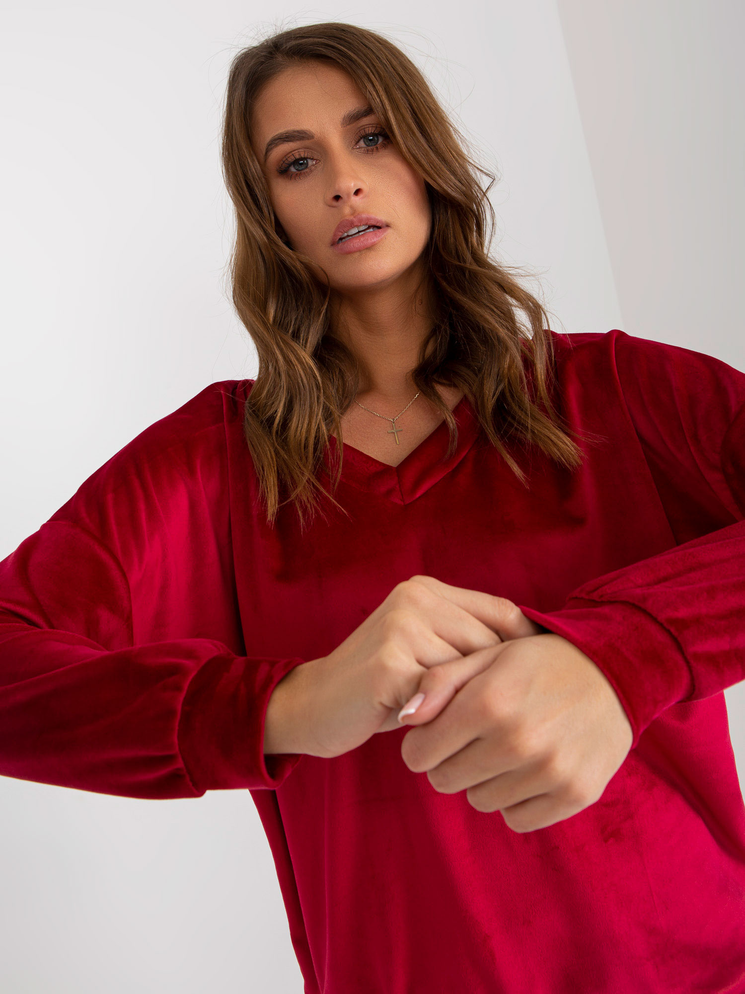 Bluza Bordowy - obrazek 2