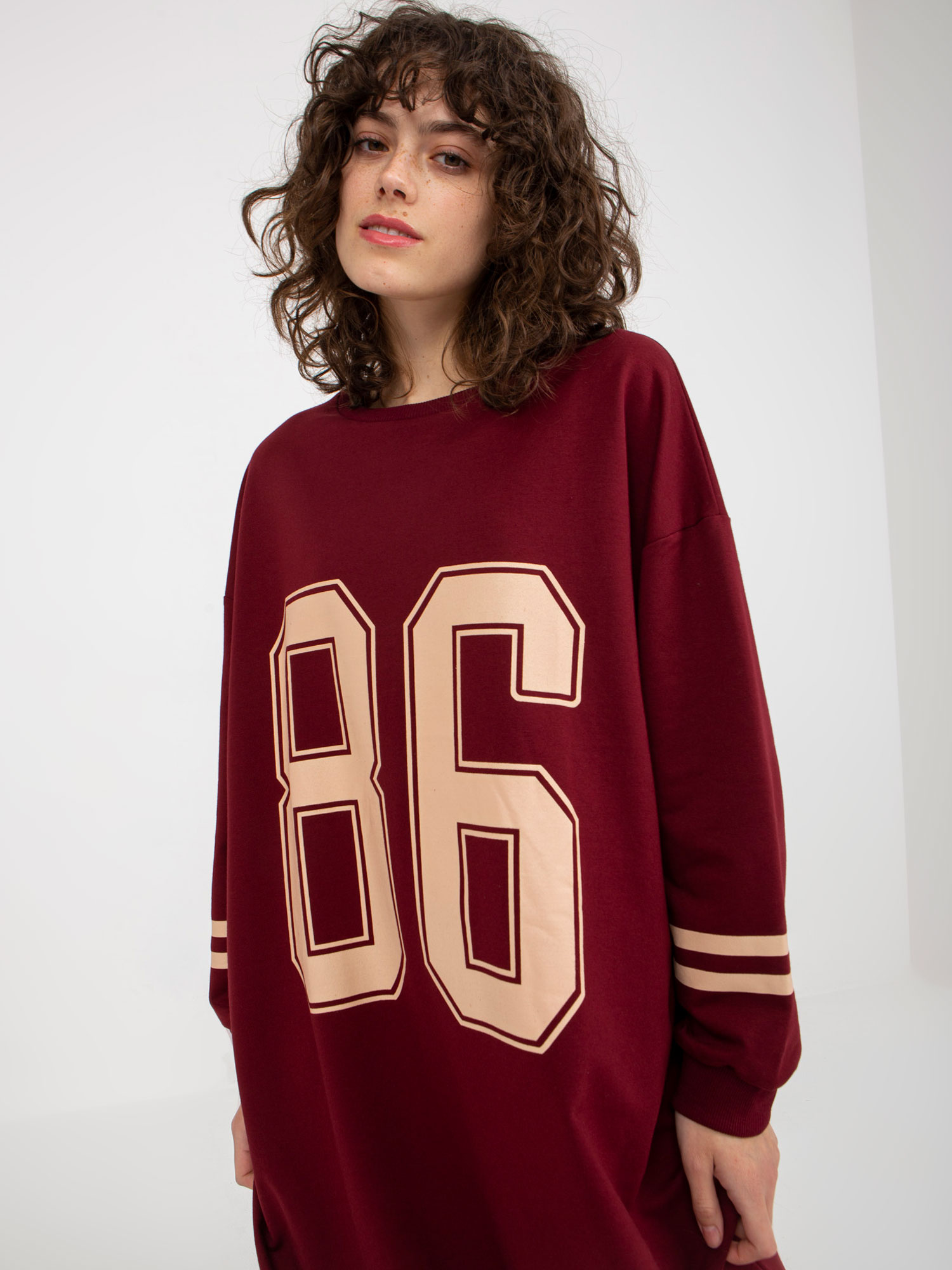 Sukienka Bordowy - obrazek 2