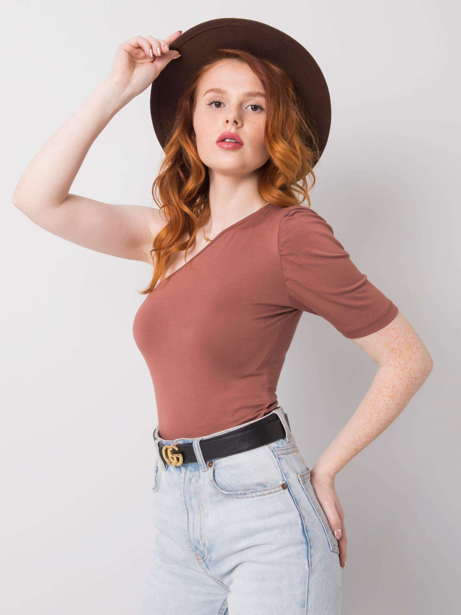 Bluzka Brązowy - obrazek 2