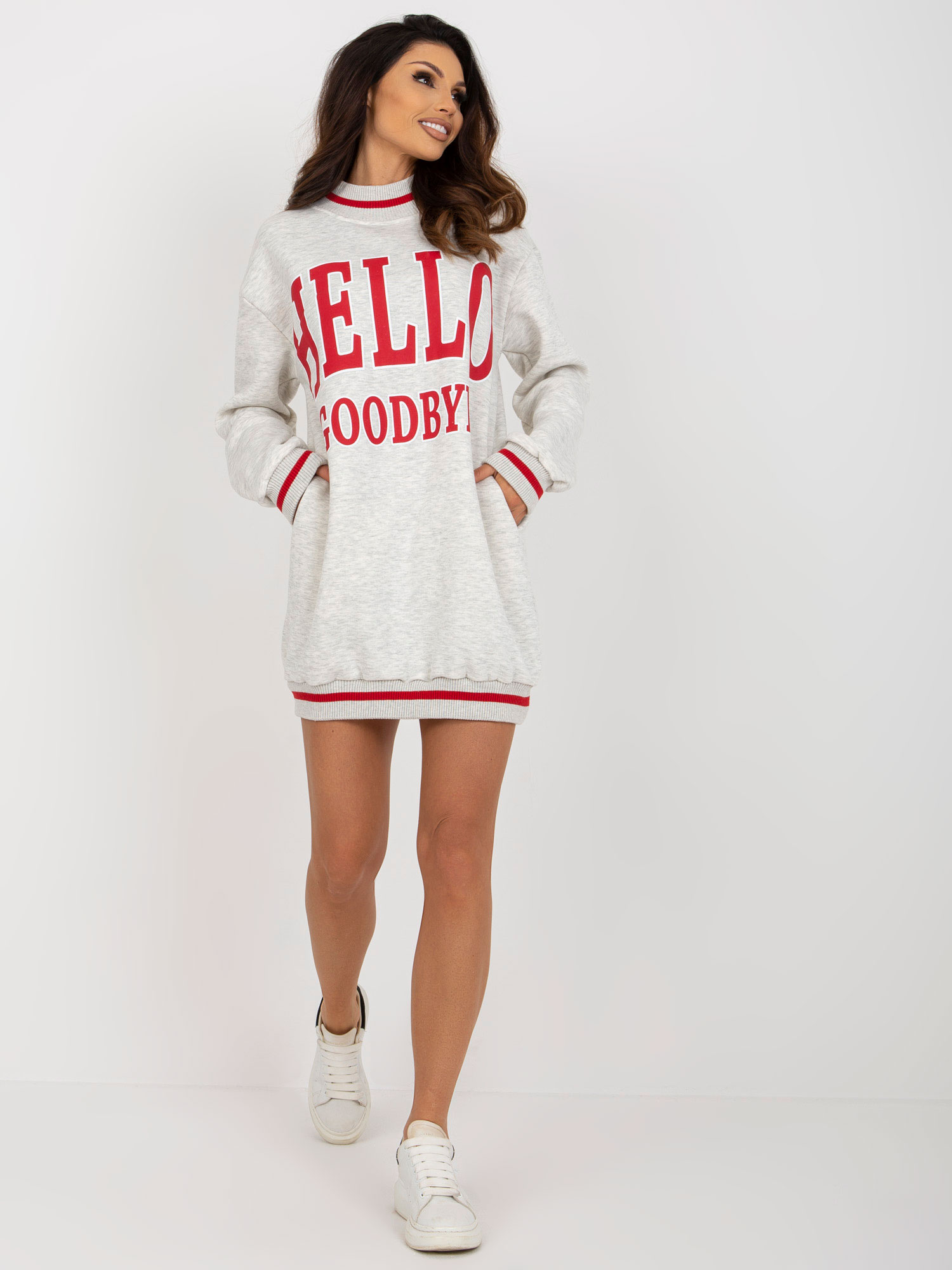 Bluza Jasny szary - obrazek 2