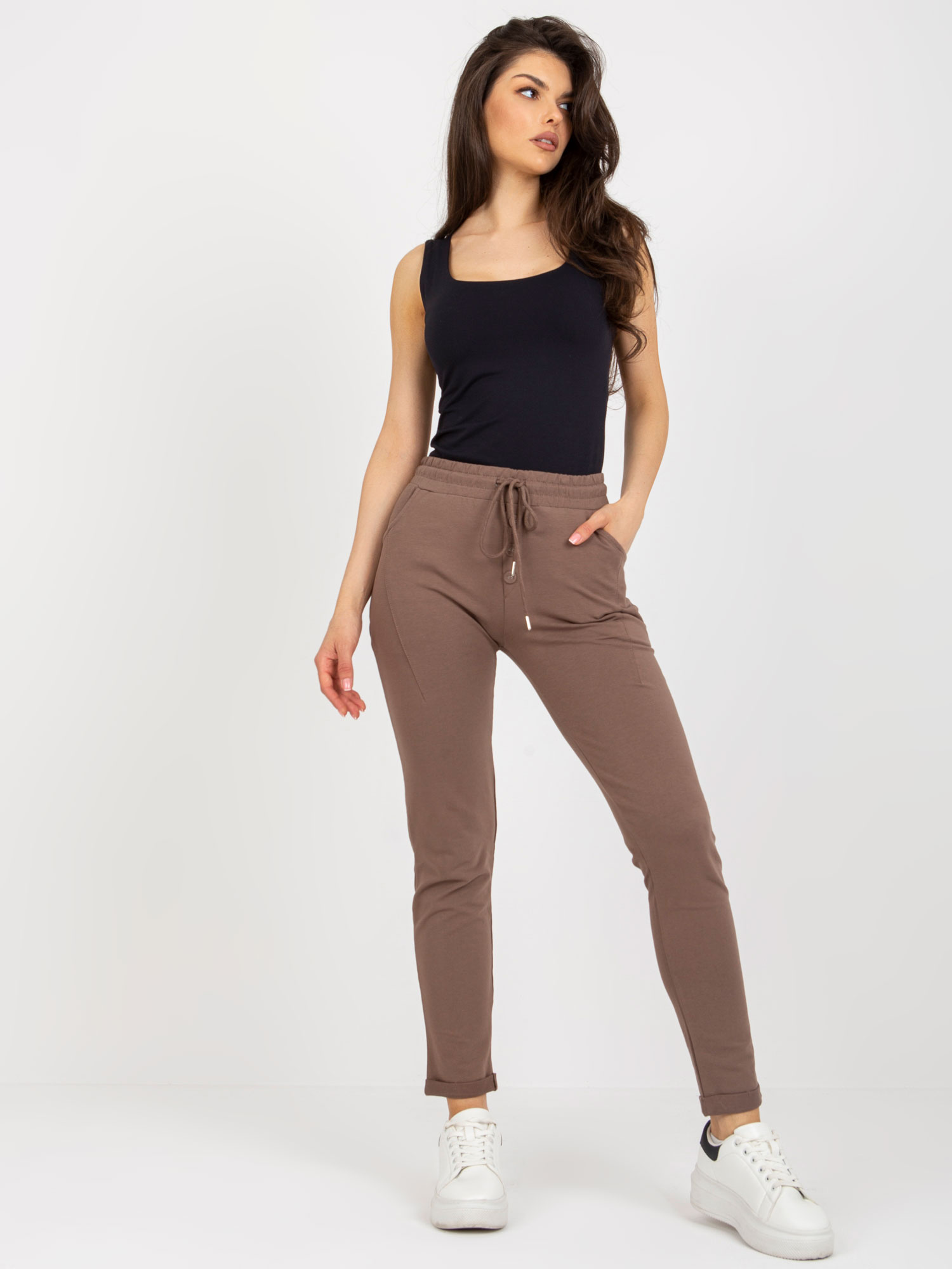 Spodnie dresowe Brązowy - obrazek 2