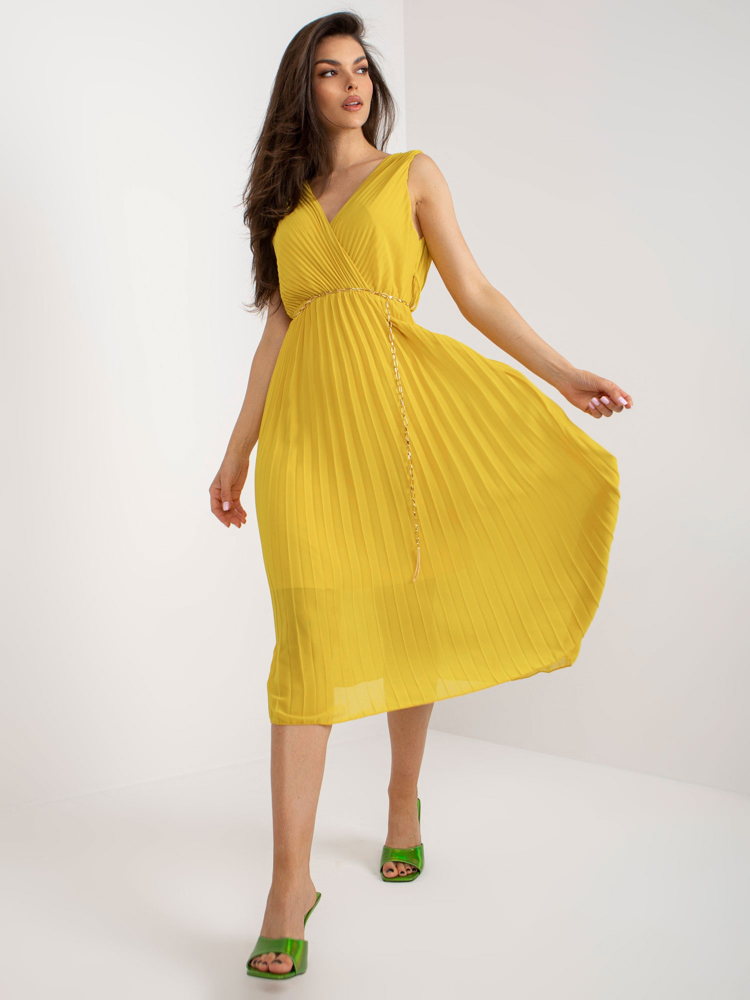 Sukienka Ciemny żółty - obrazek 2