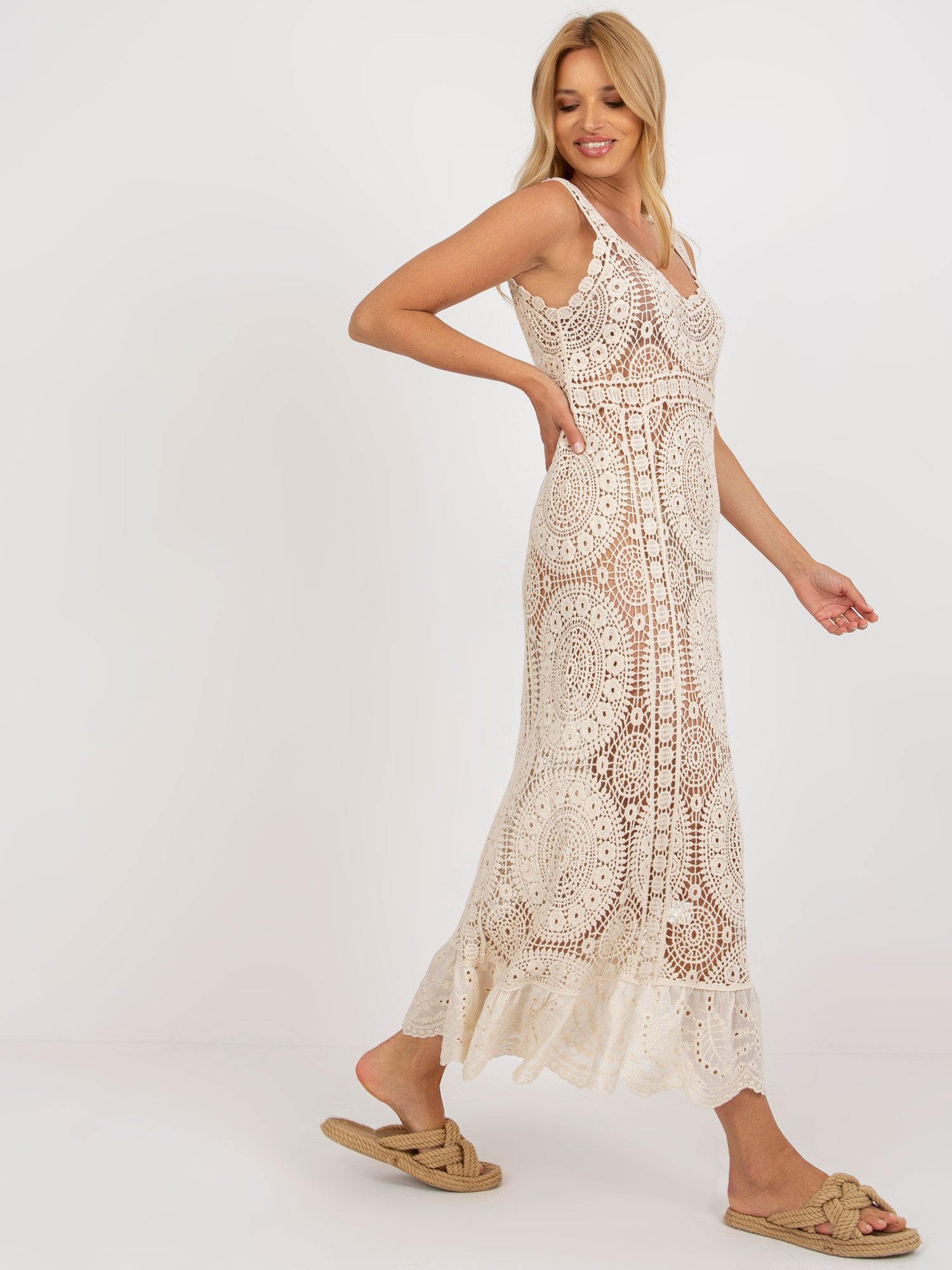 Sukienka Jasny beżowy - obrazek 2