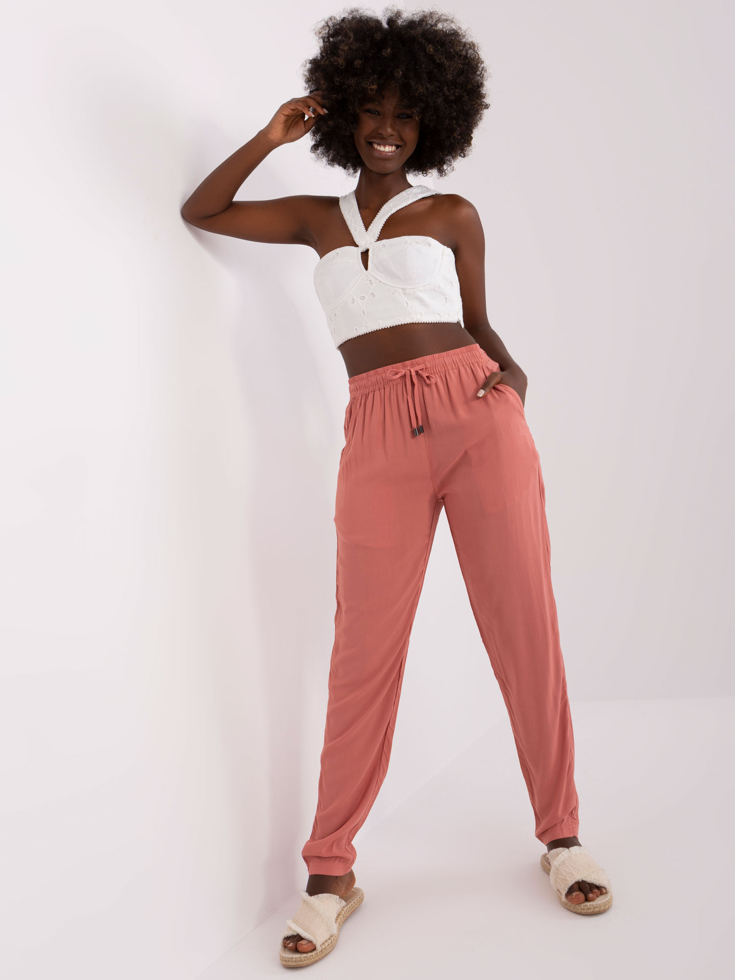 Spodnie Ciemny różowy - obrazek 2