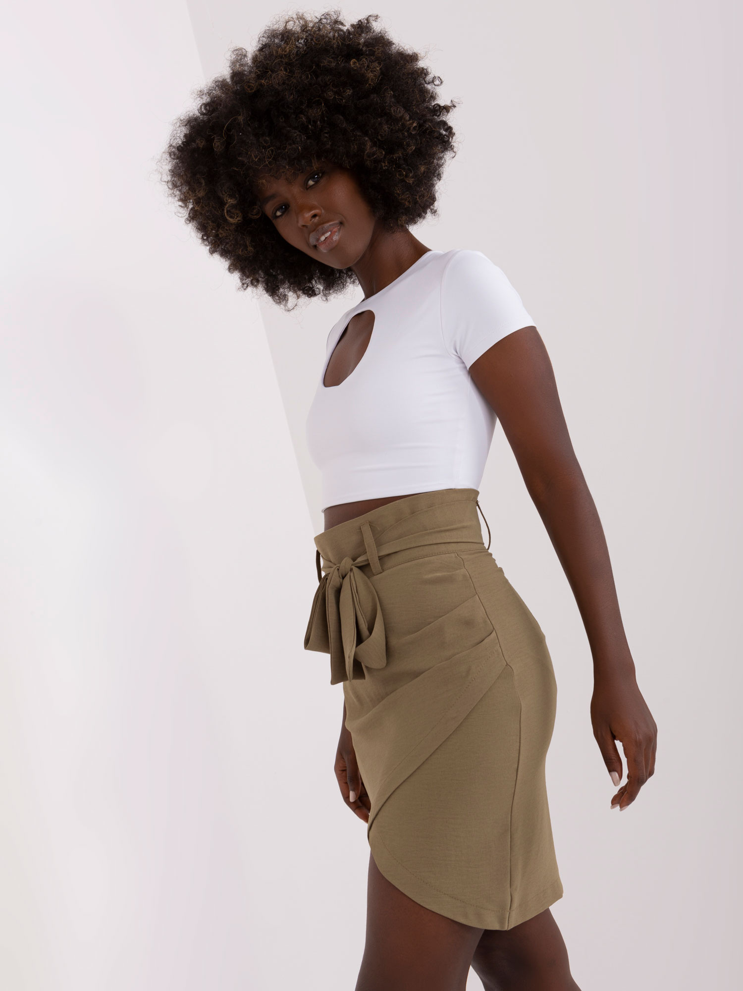 Spódnica Khaki - obrazek 2