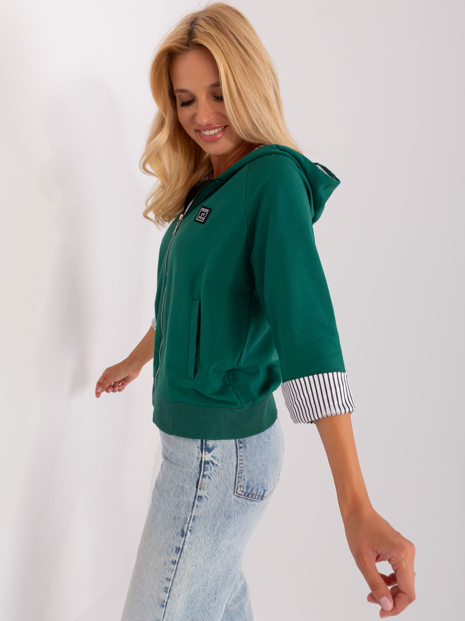 Bluza Ciemny zielony - obrazek 2