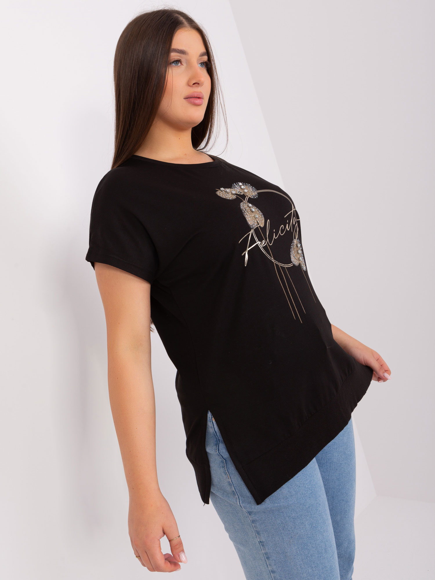 Bluzka Czarny - obrazek 2