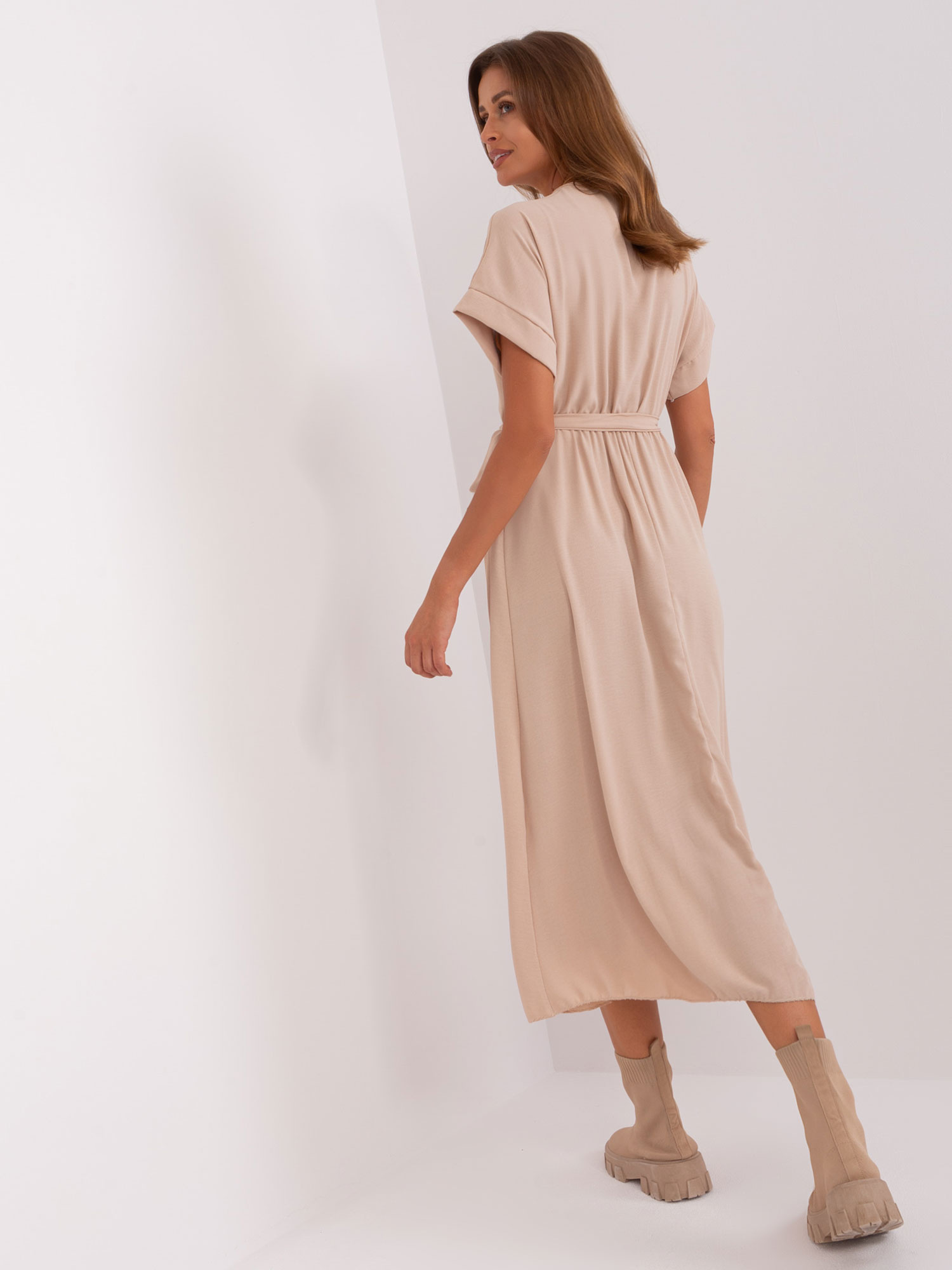 Sukienka Beżowy - obrazek 2