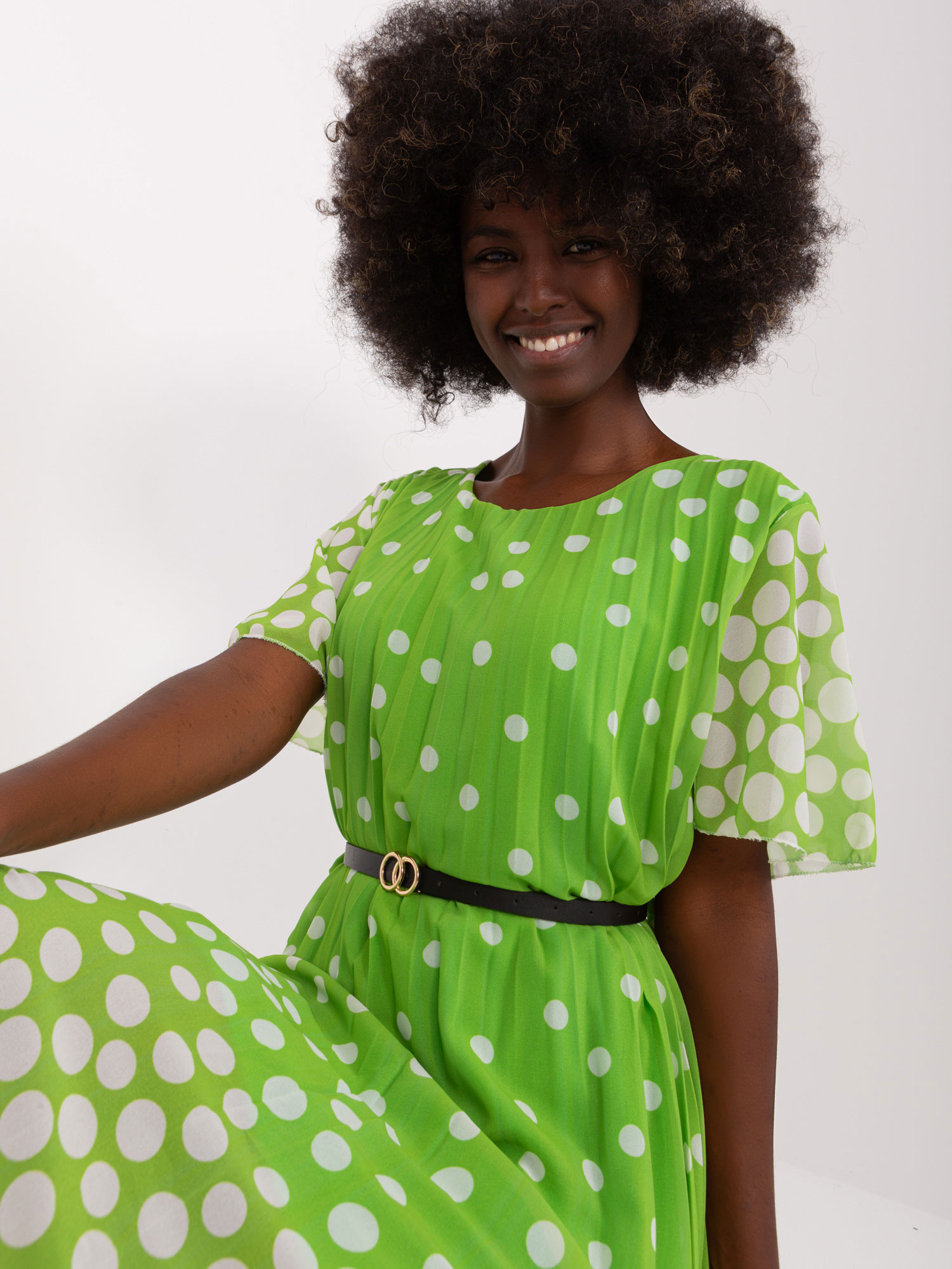 Sukienka Limonkowy - obrazek 2