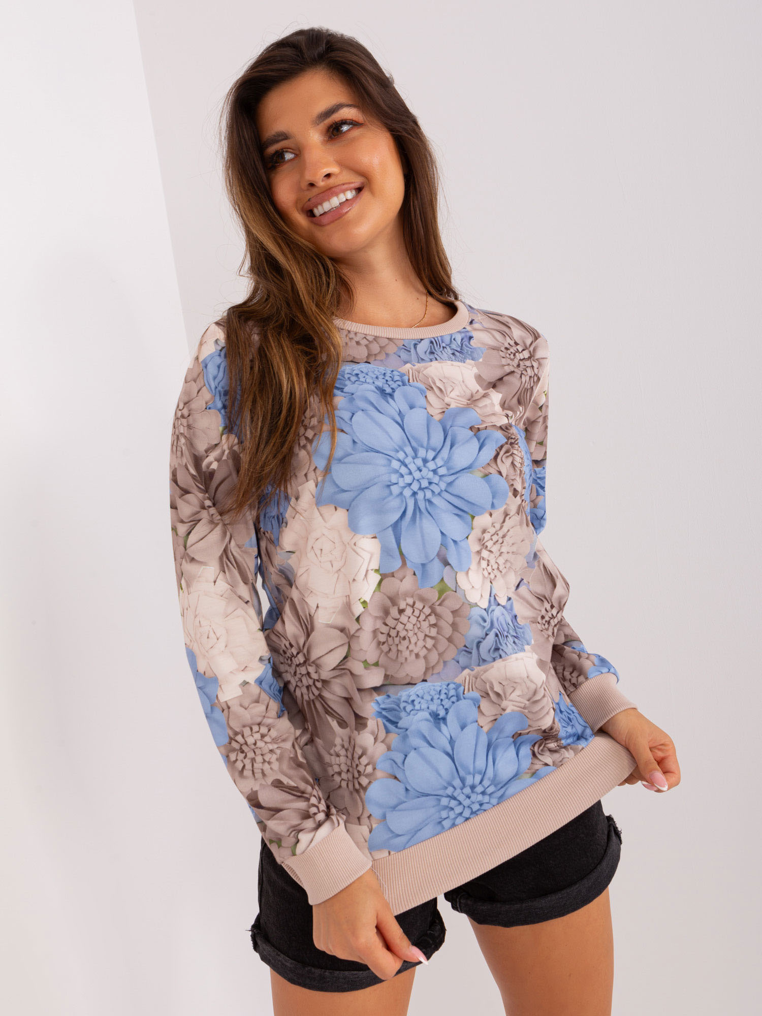 Bluza Beżowy - obrazek 2