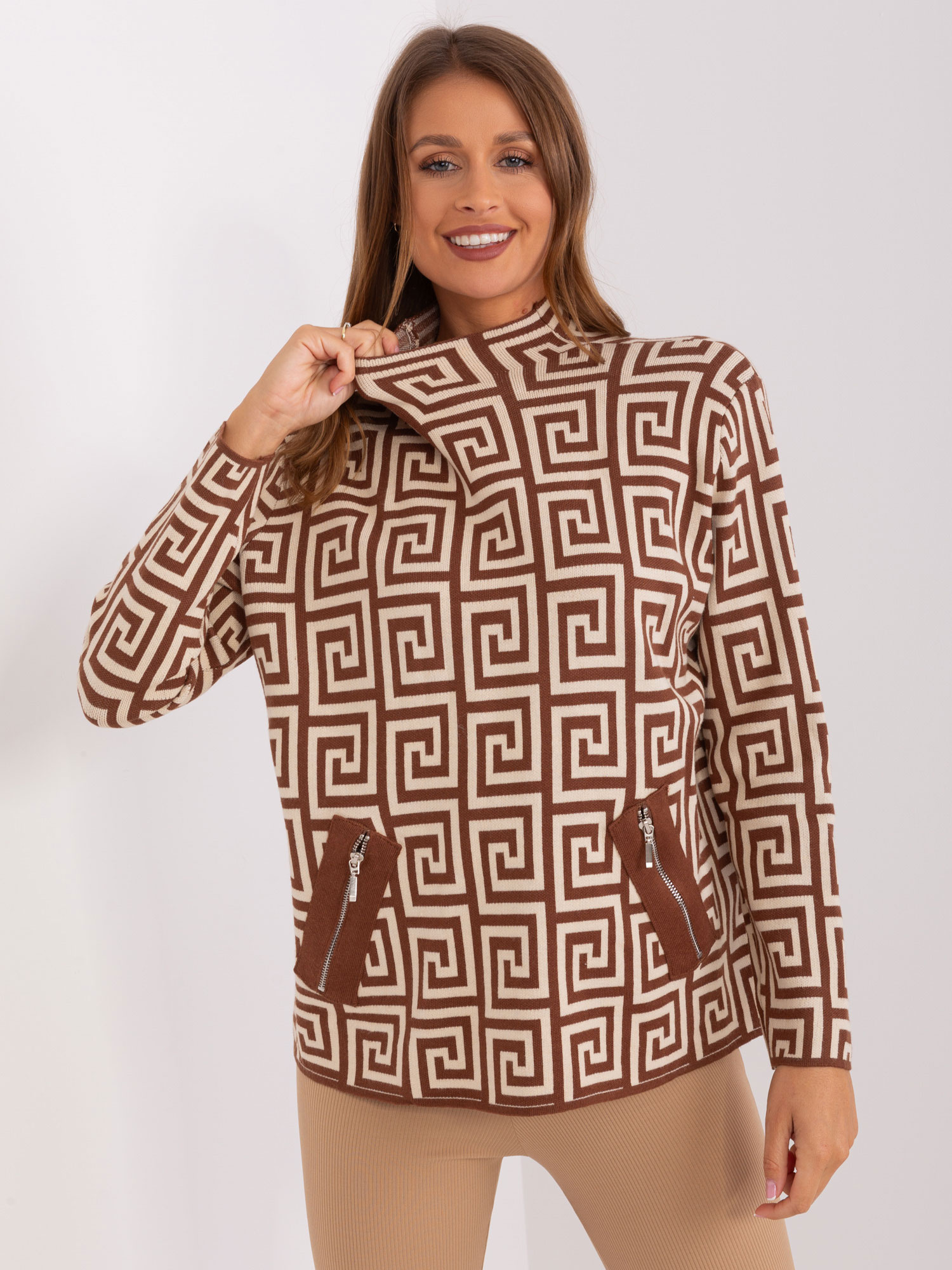 Sweter Brązowy - obrazek 2