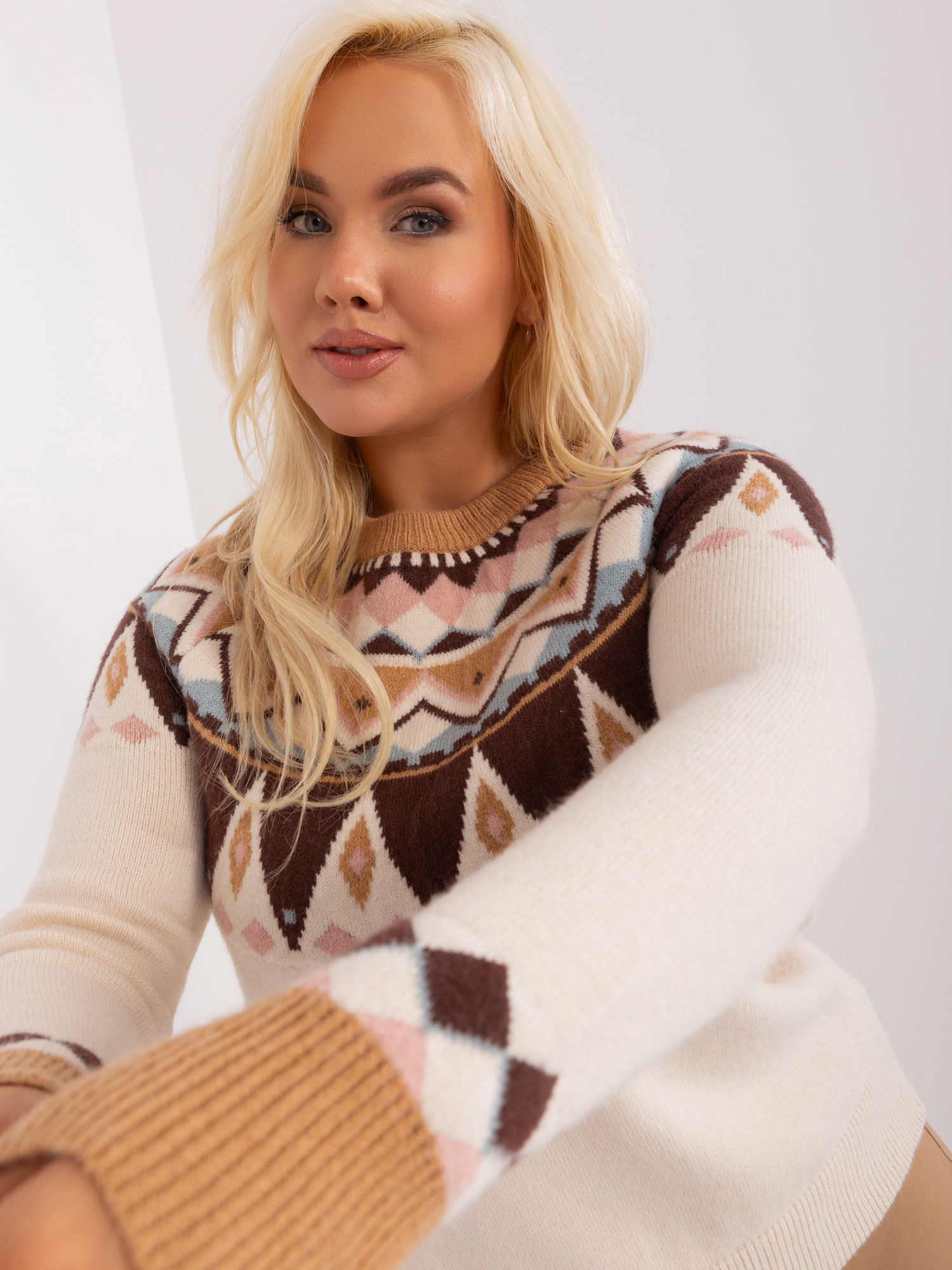 Sweter Jasny beżowy - obrazek 2