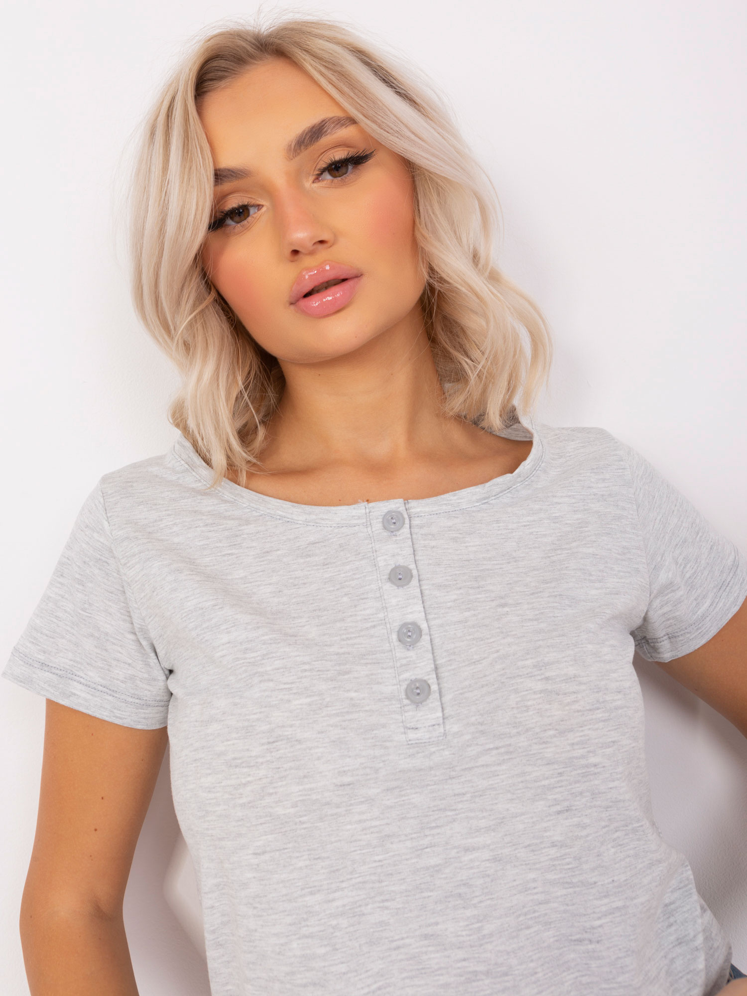 Bluzka Jasny szary - obrazek 2