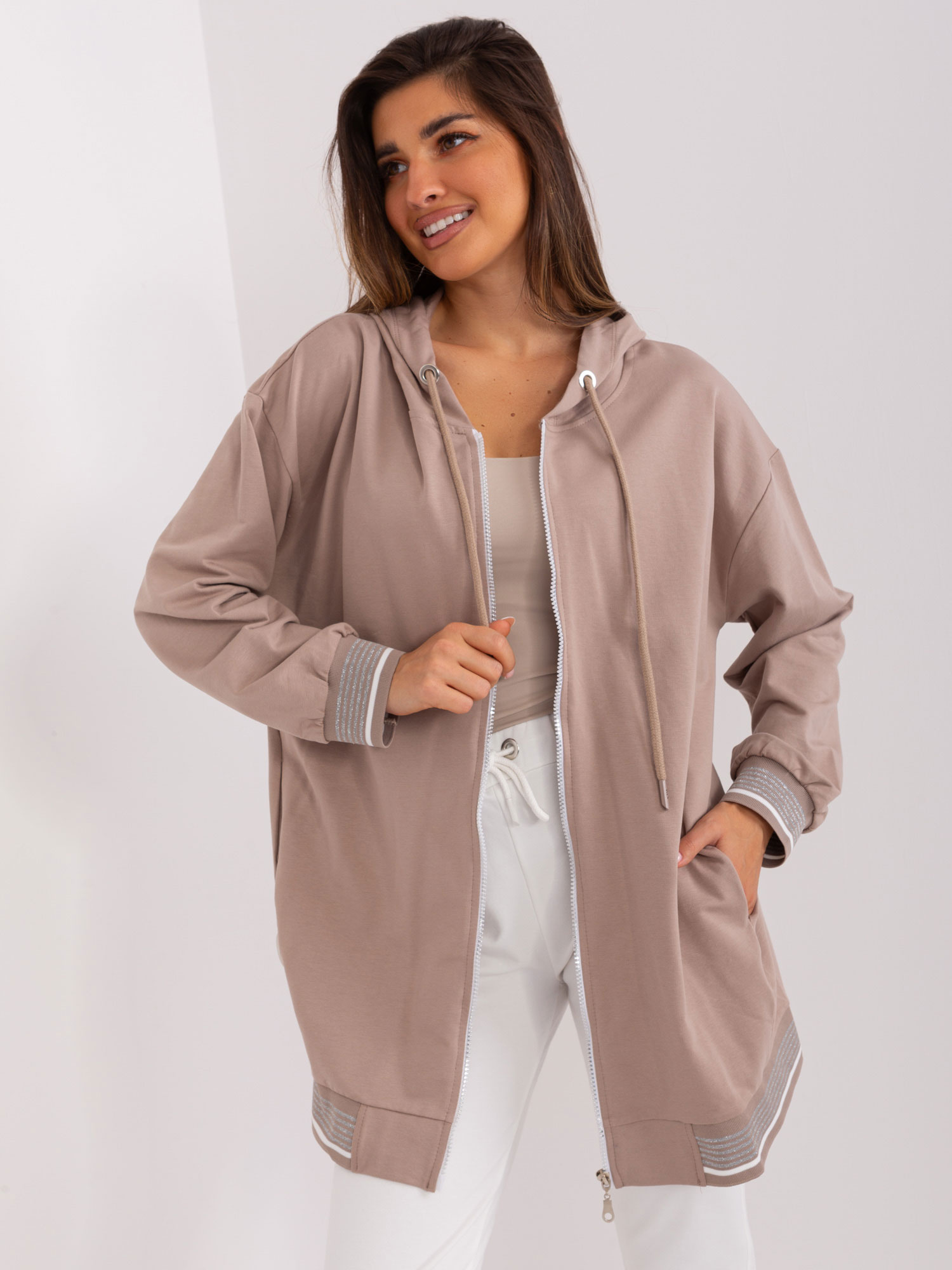 Bluza Ciemny bezowy - obrazek 2