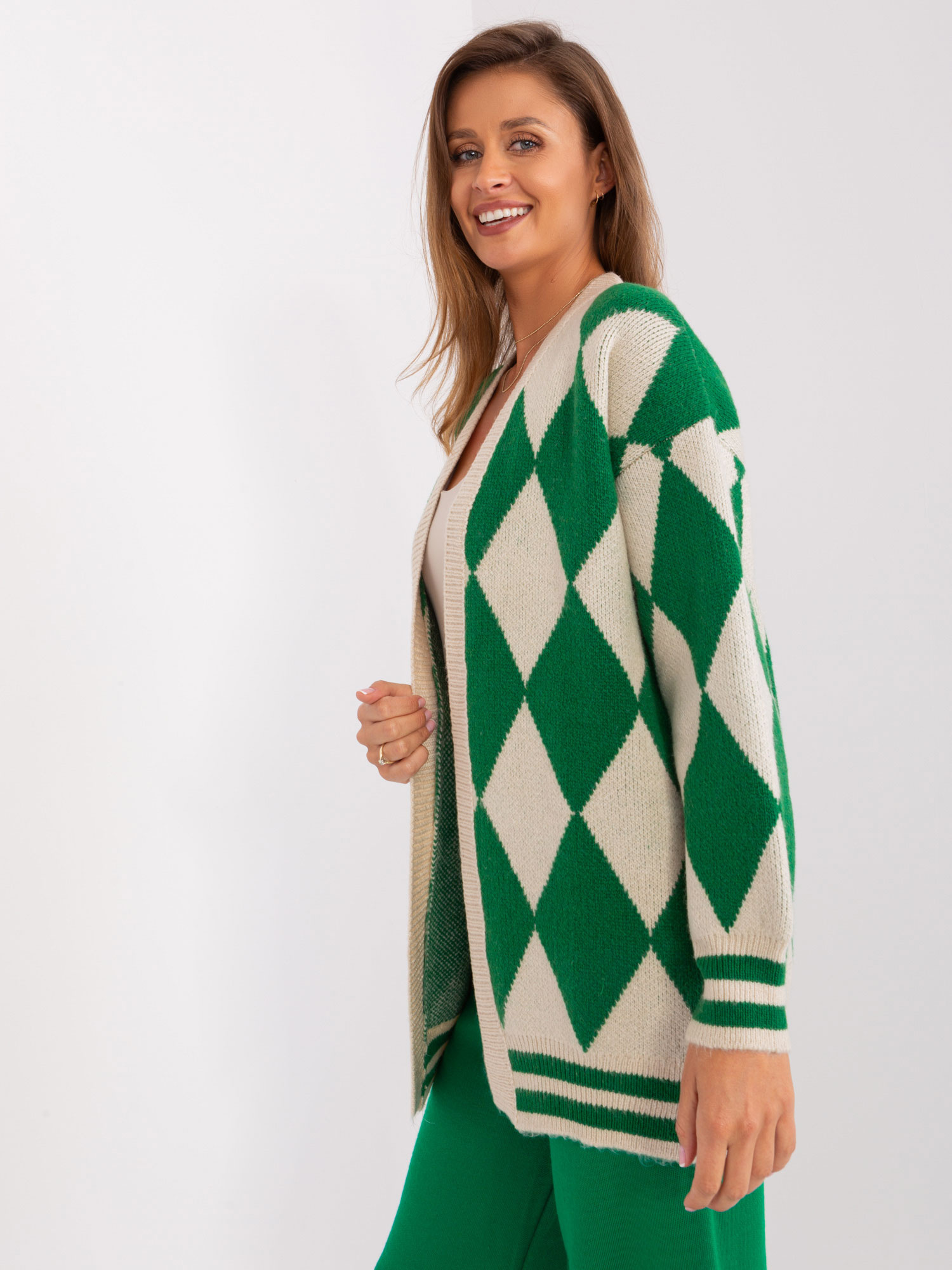 Kardigan Zielony - obrazek 2