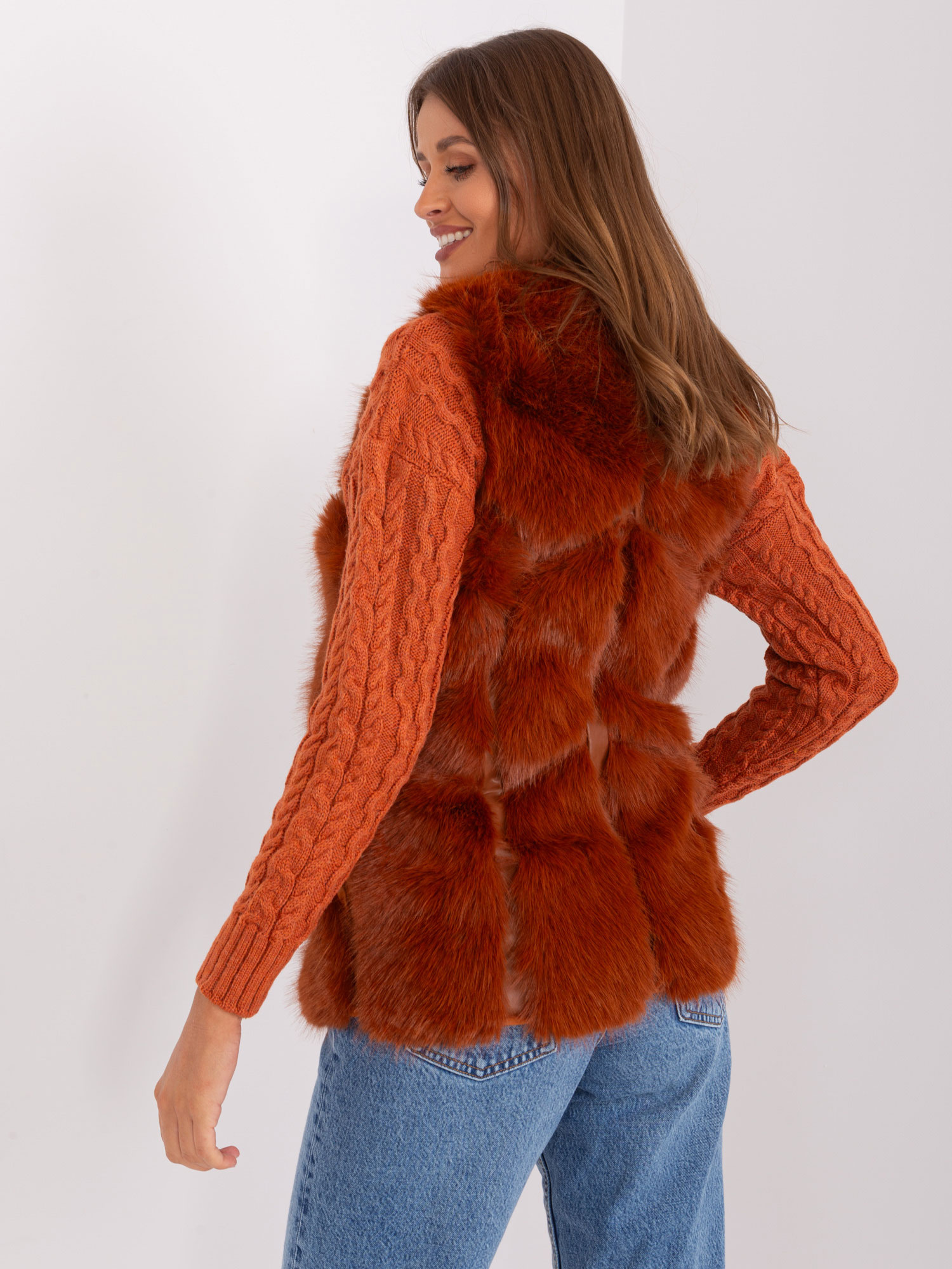 Kamizelka Ciemny pomarańczowy - obrazek 2