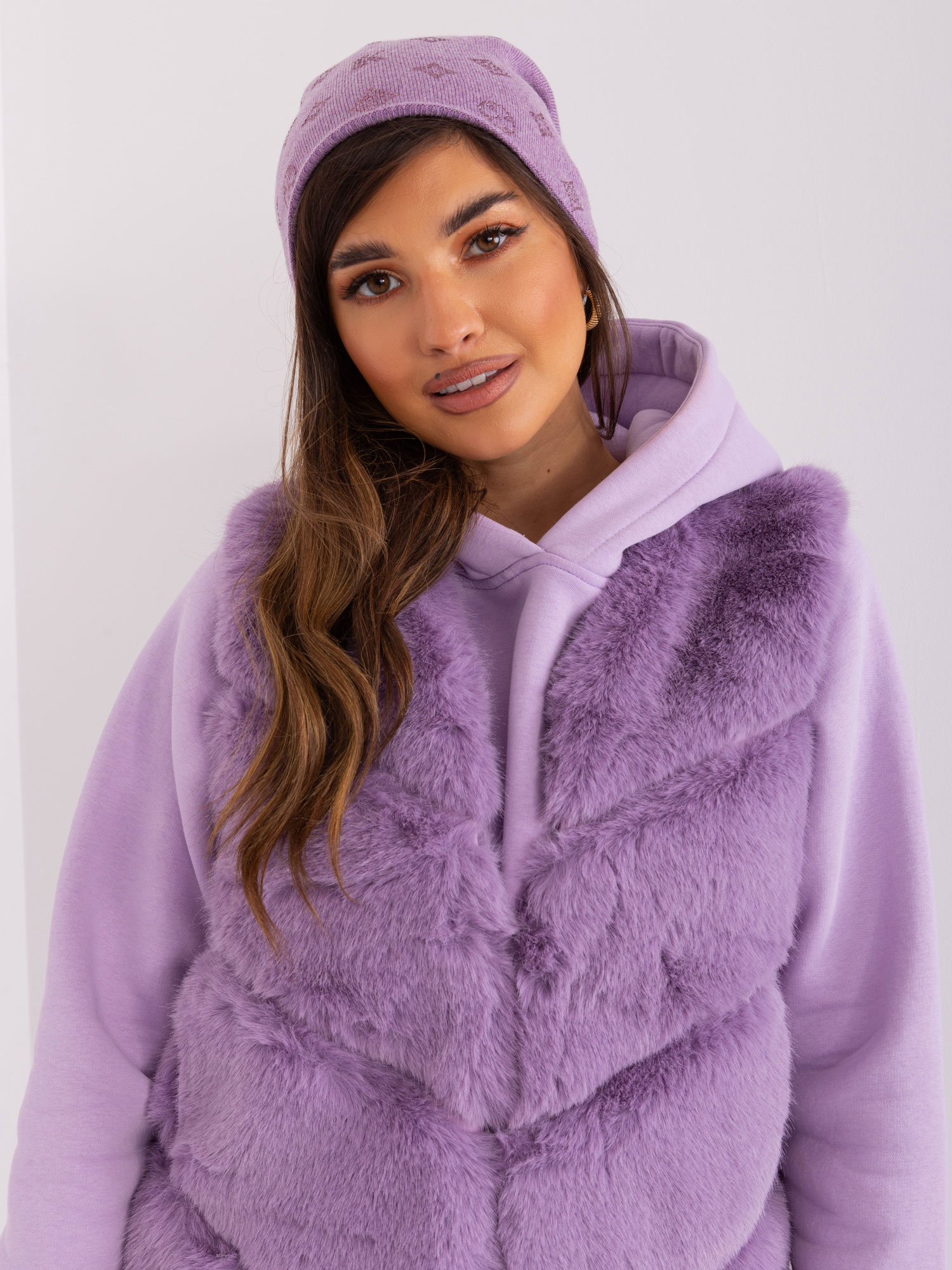 Czapka Jasny fioletowy - obrazek 2