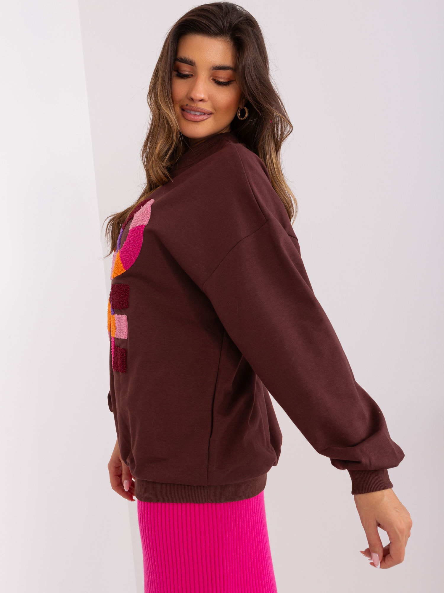 Bluza Ciemny brązowy - obrazek 2