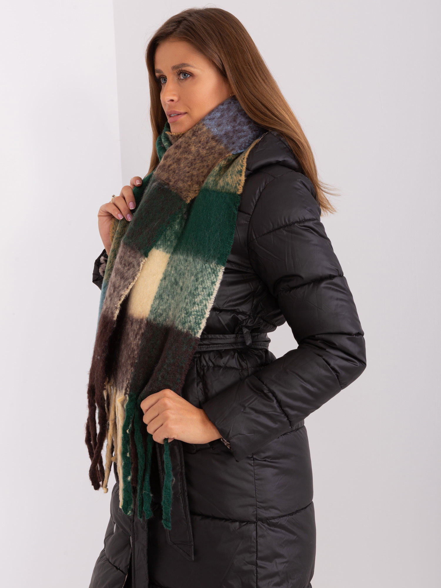 Szalik Ciemny zielony - obrazek 2