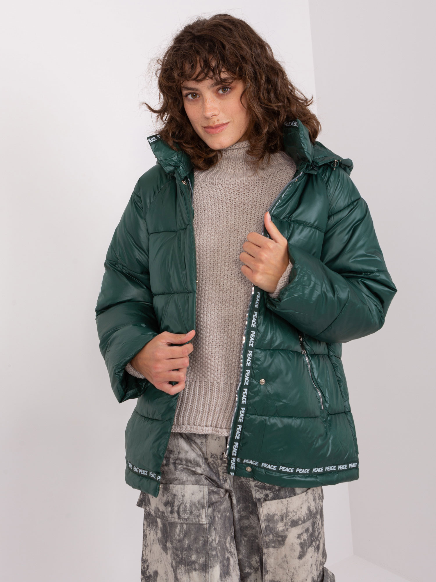 Kurtka Ciemny zielony - obrazek 2