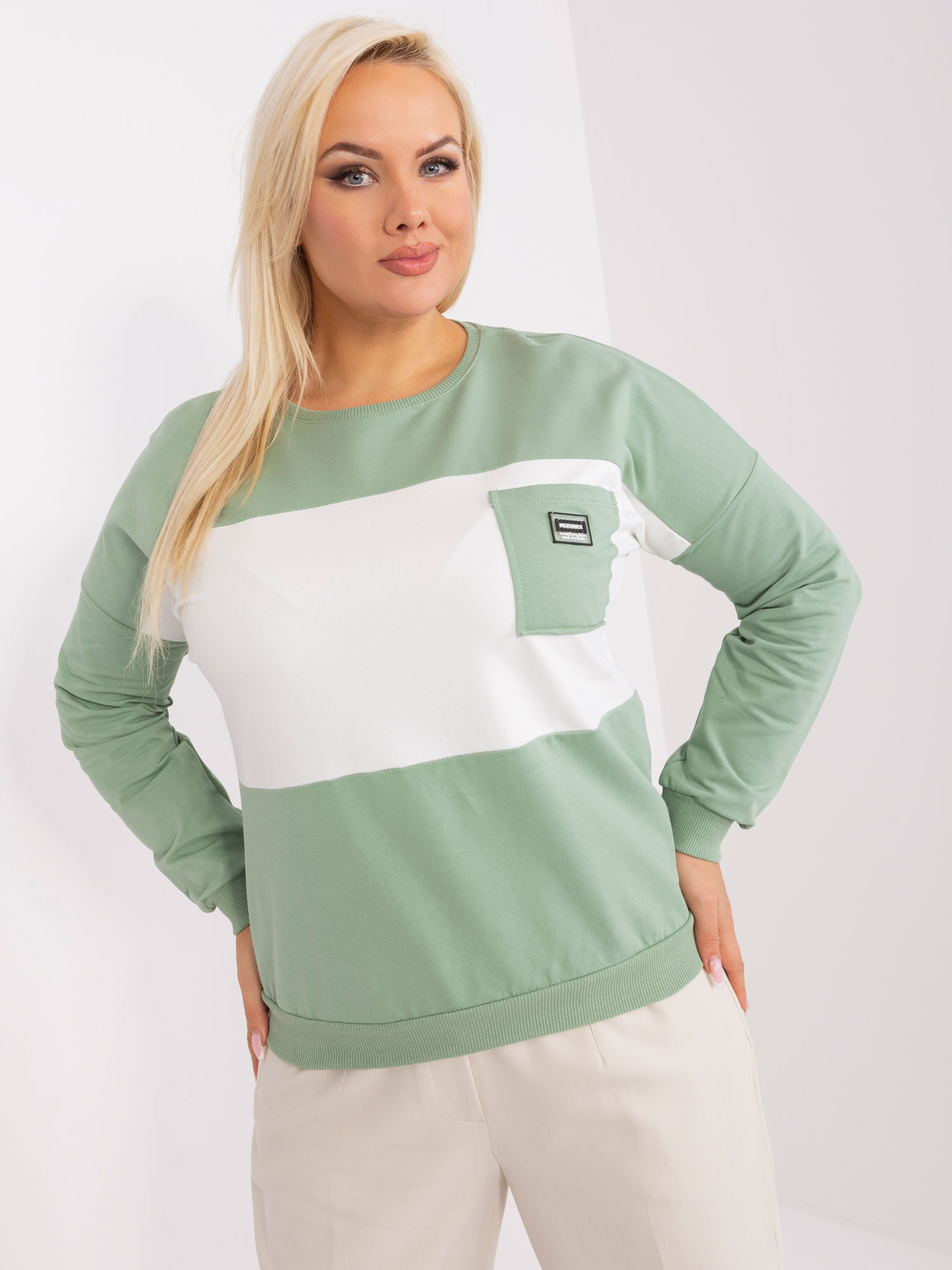 Bluzka Pistacjowy - obrazek 2