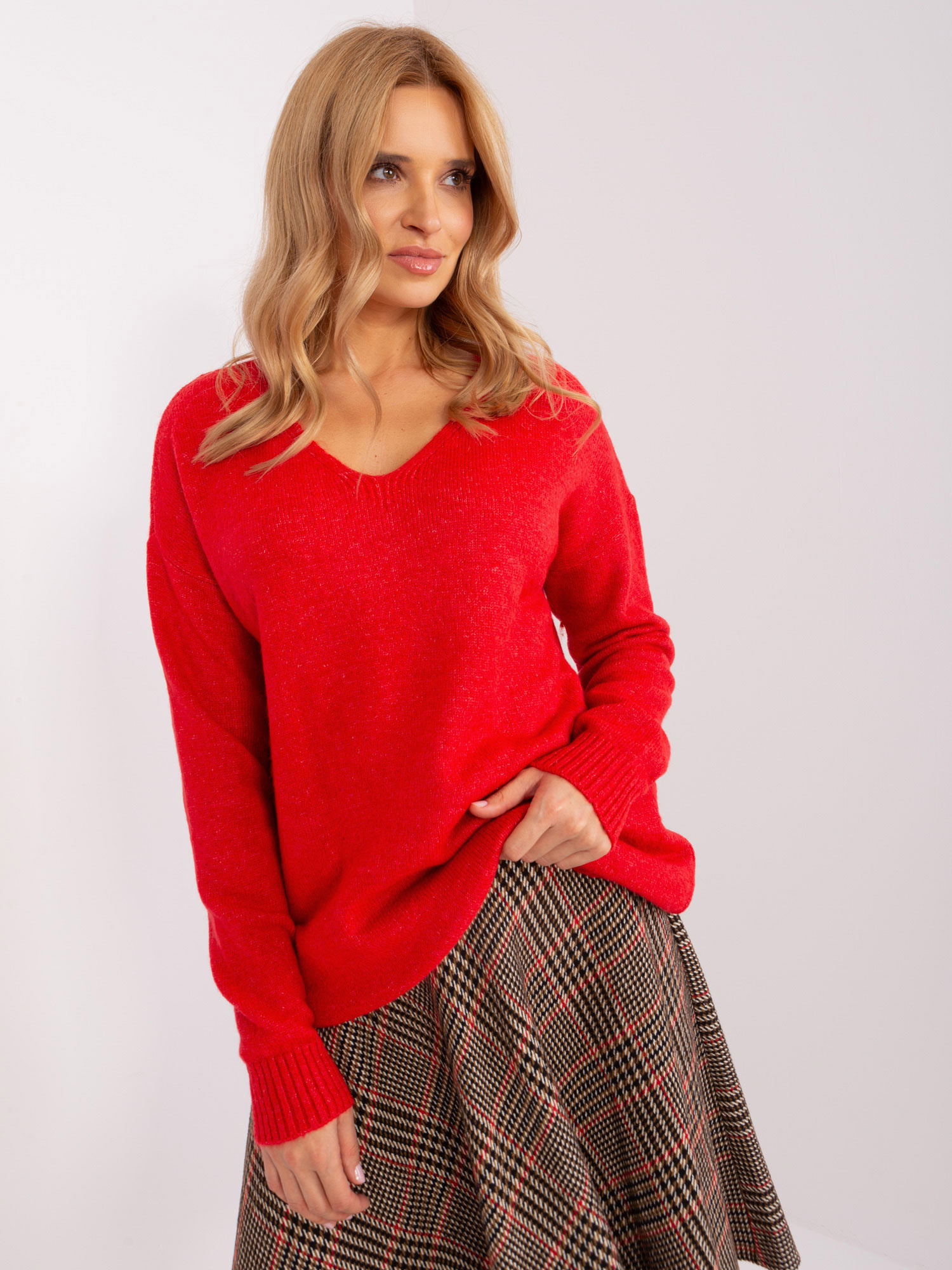 Sweter Czerwony - obrazek 2