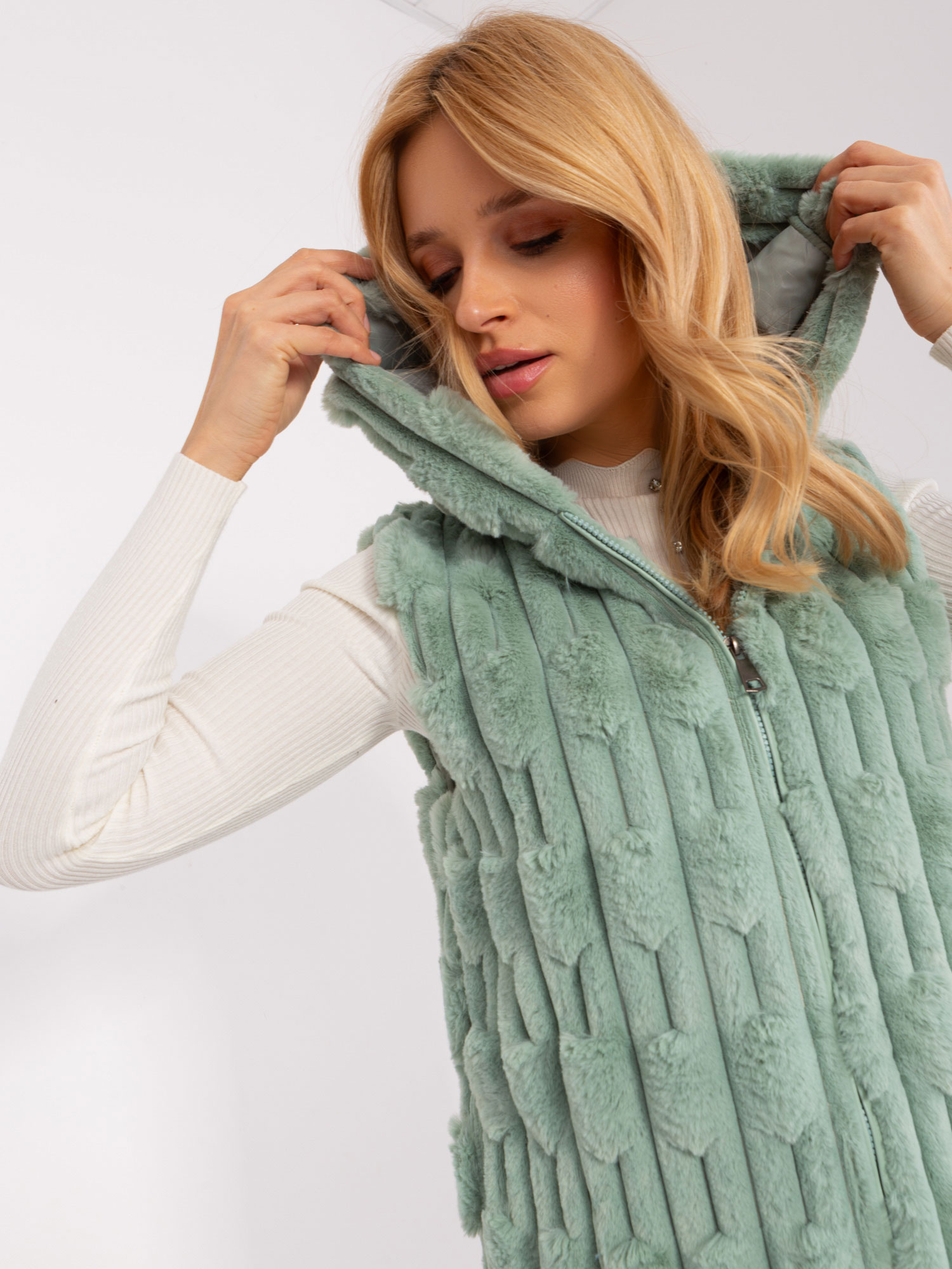 Kamizelka Pistacjowy - obrazek 2