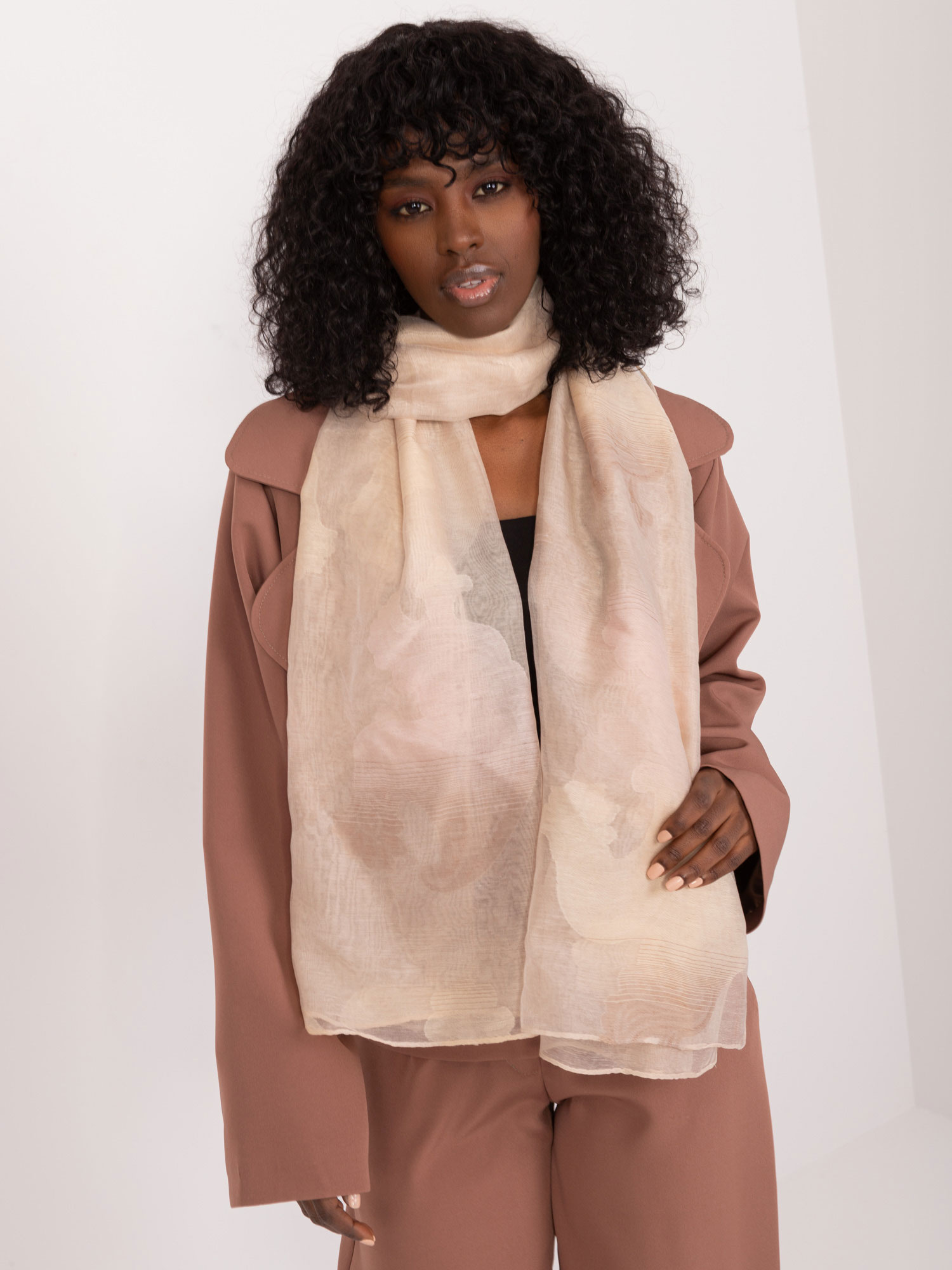 Chustka Jasny beżowy - obrazek 2