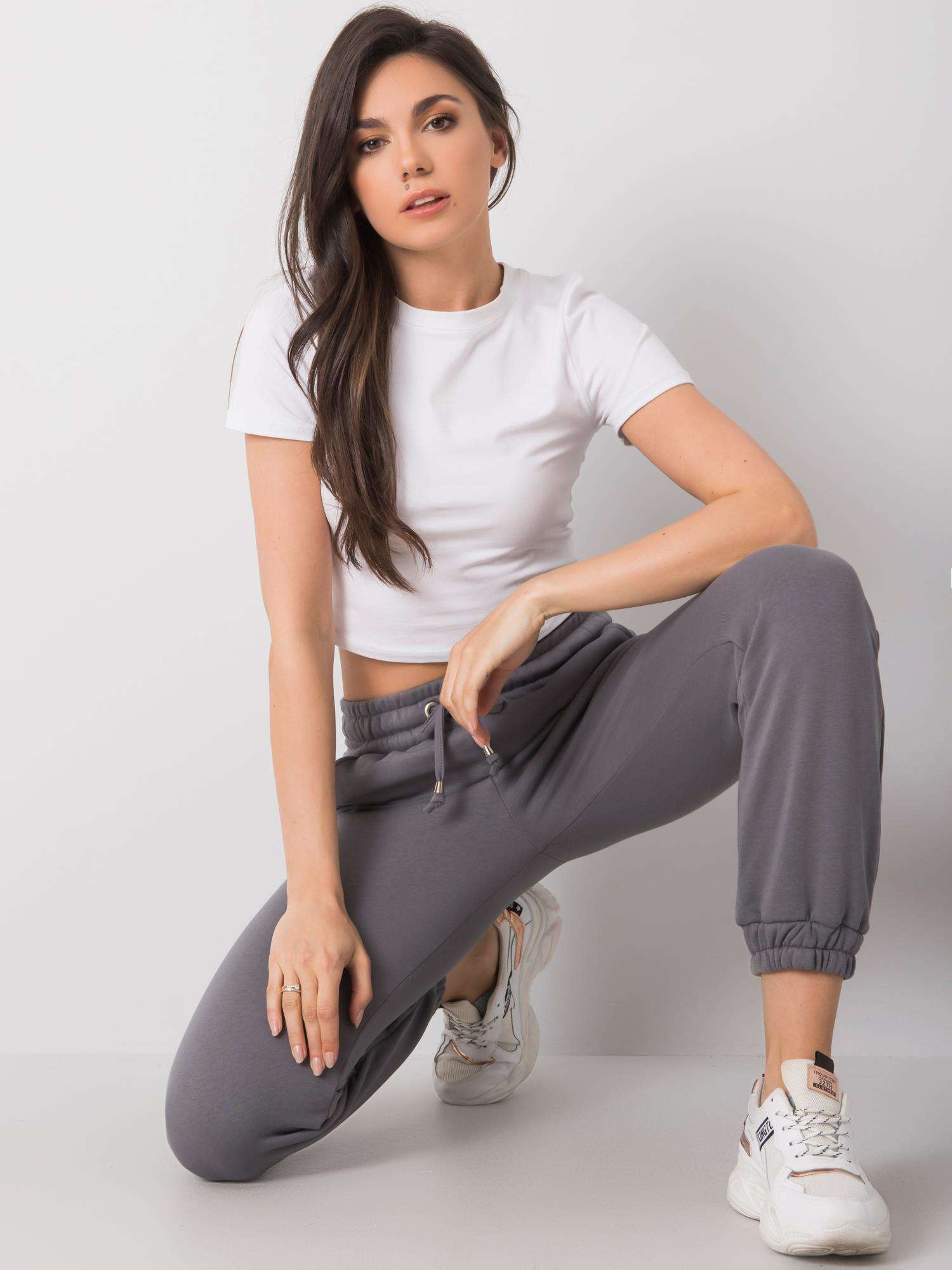 Spodnie dresowe Ciemny szary - obrazek 2