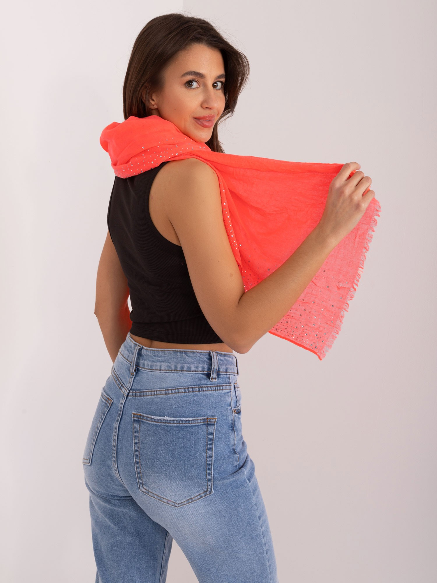 Chustka Fluo pomarańczowy - obrazek 2