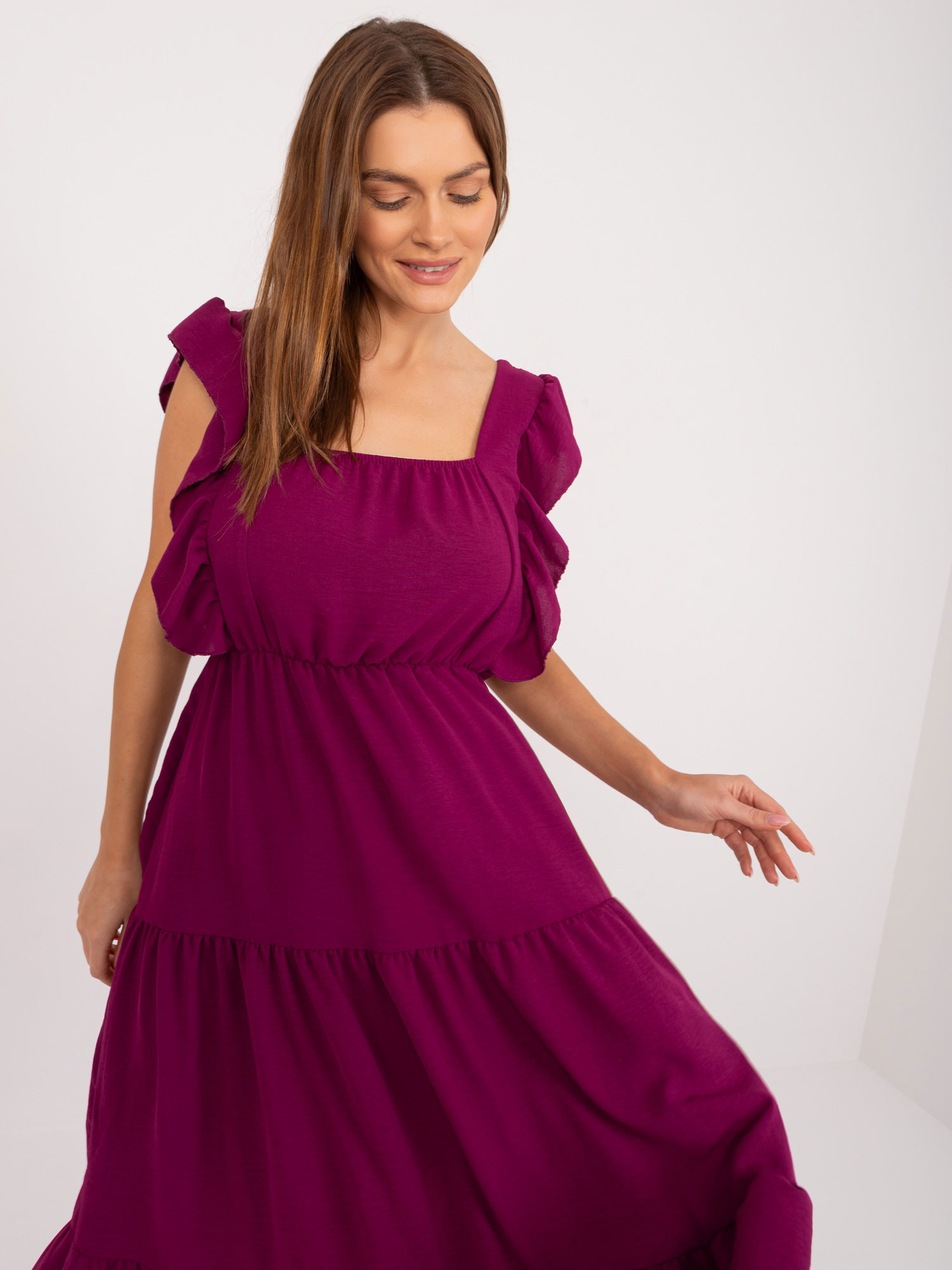 Sukienka Ciemny fioletowy - obrazek 2