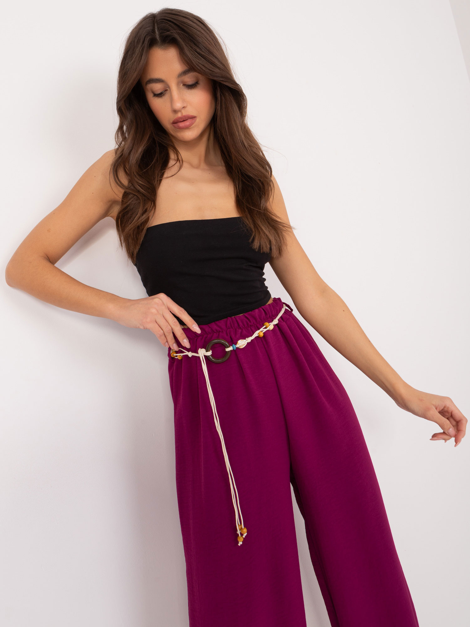 Spodnie Ciemny fioletowy - obrazek 2