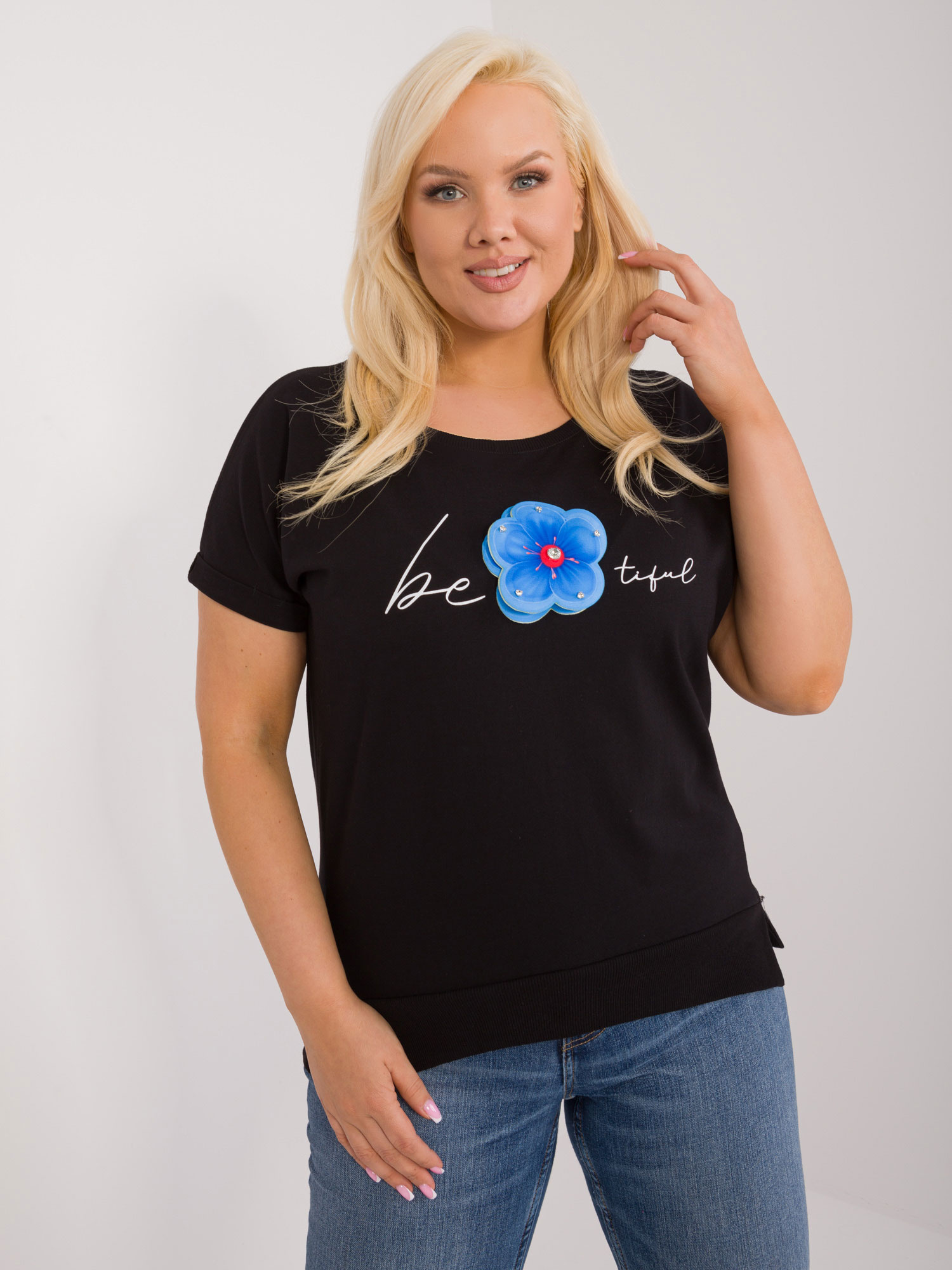 Bluzka Czarny - obrazek 2