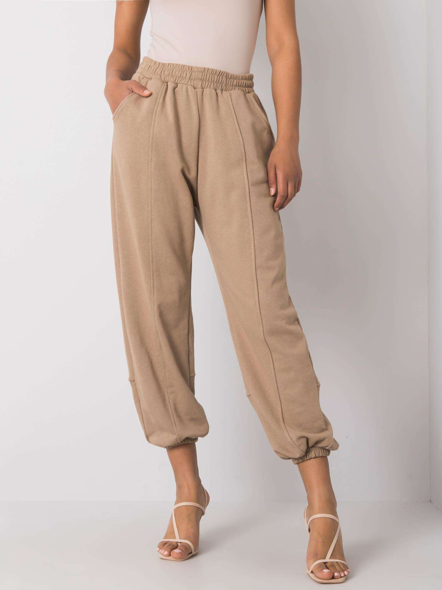 Spodnie dresowe Ciemny bezowy - obrazek 2