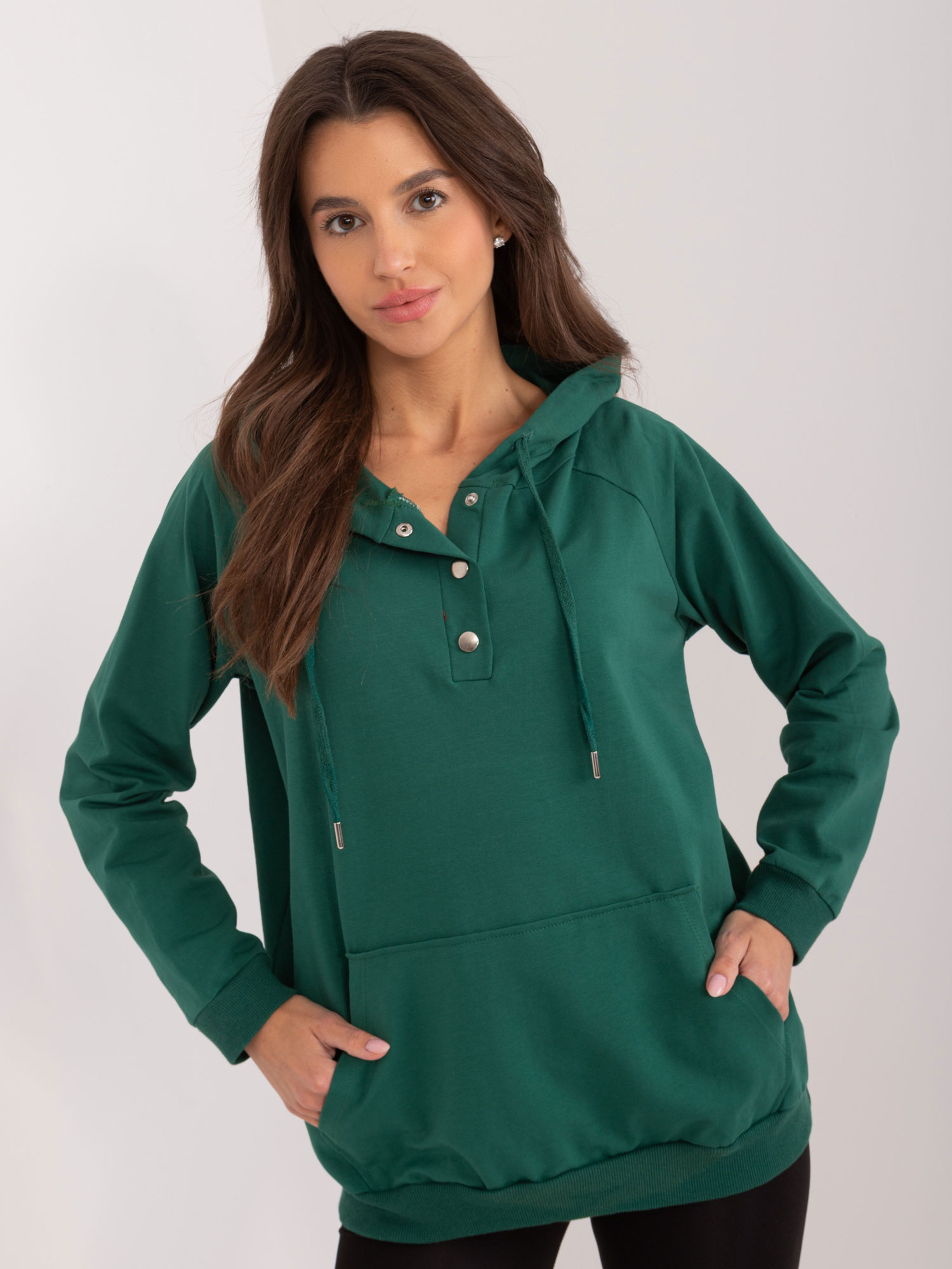 Bluza Ciemny zielony - obrazek 2