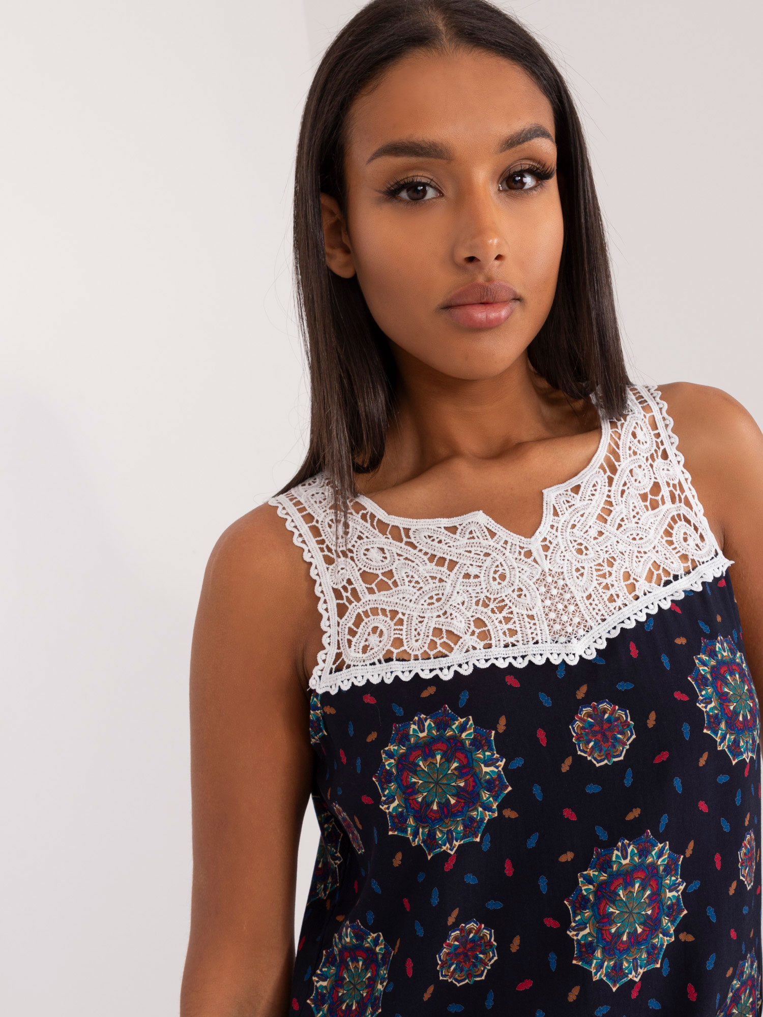 Top Biało-granatowy - obrazek 2