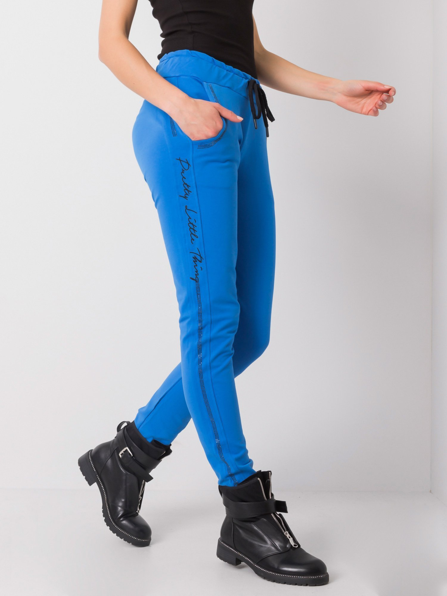 Spodnie dresowe Ciemny niebieski - obrazek 2