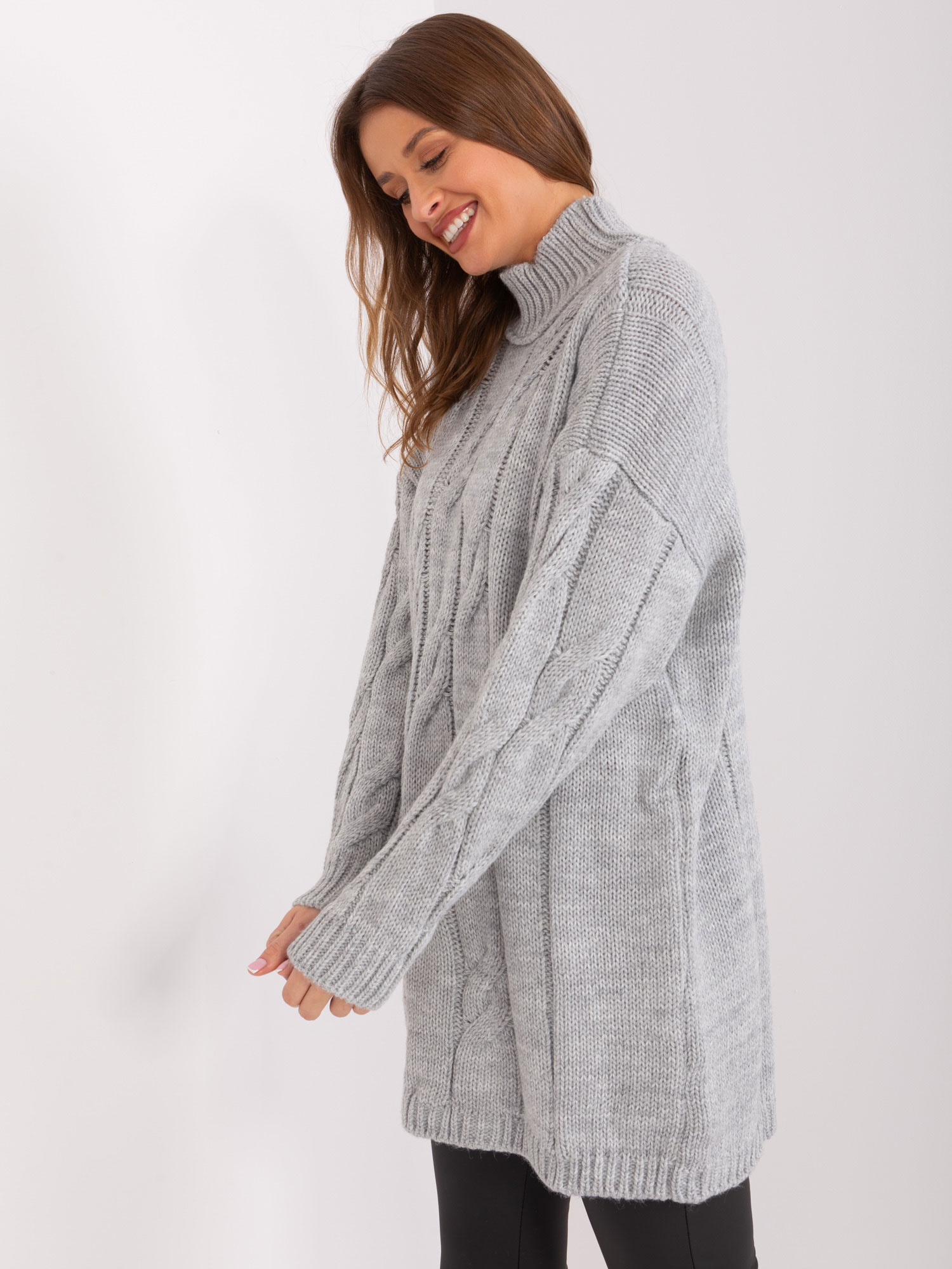 Sukienka Szary - obrazek 2